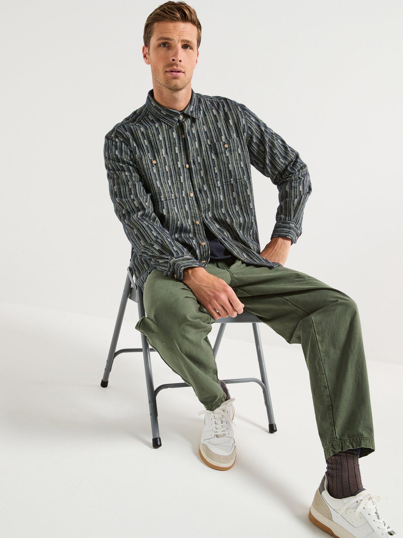 barbour-alston-relaxed-fit-jacquard-shirt-navyoutfit