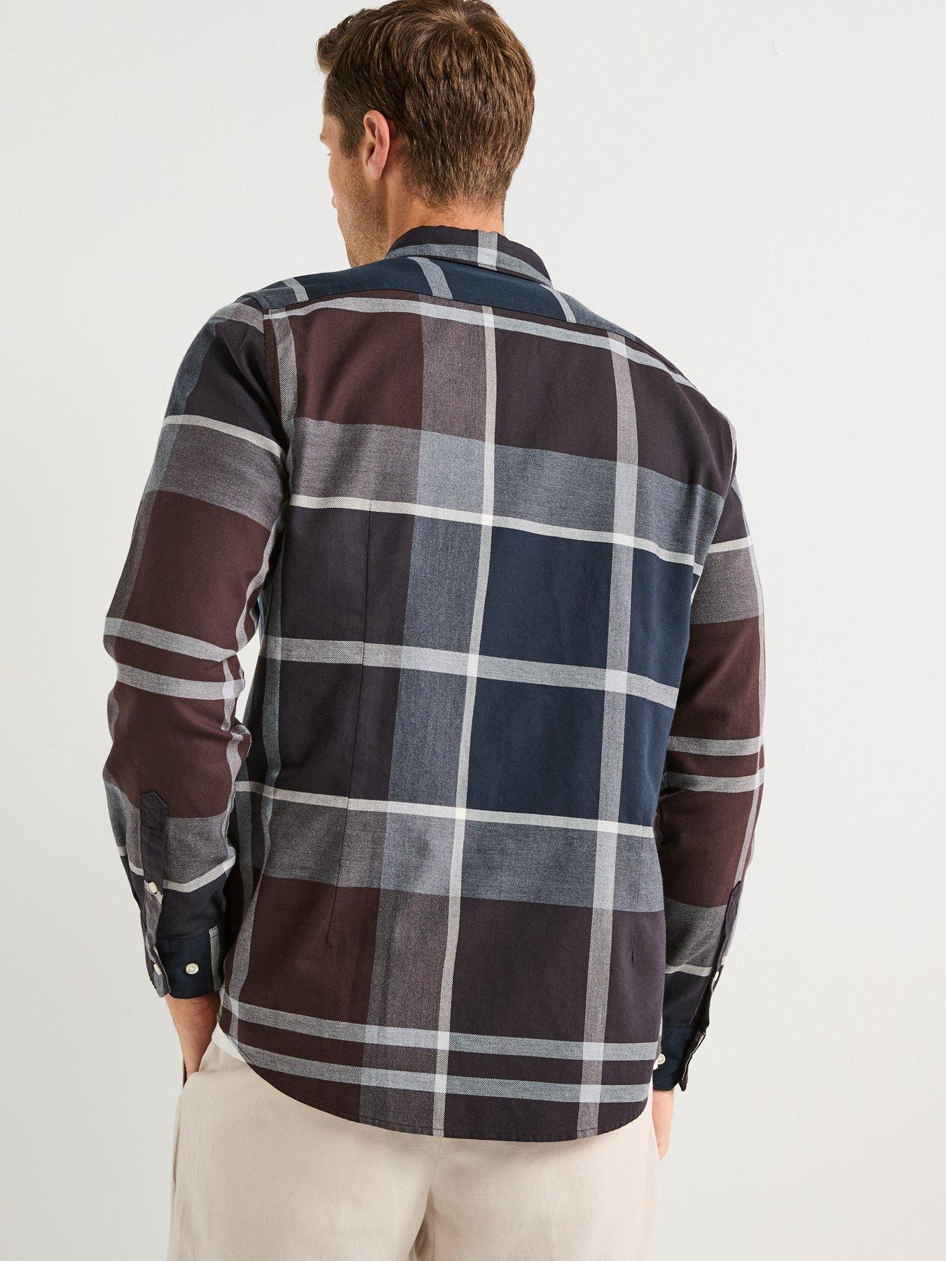 barbour-dunoon-long-sleeve-check-tailored-fit-shirt--blackstillFront