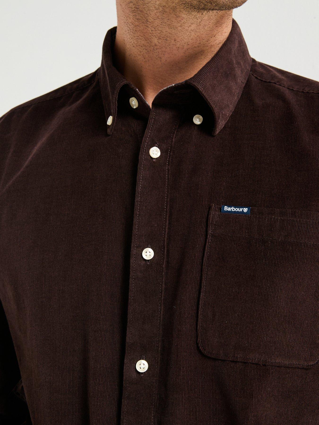 barbour-ramsey-long-sleeve-tailored-fit-corduroy-shirt-dark-brownnbspoutfit