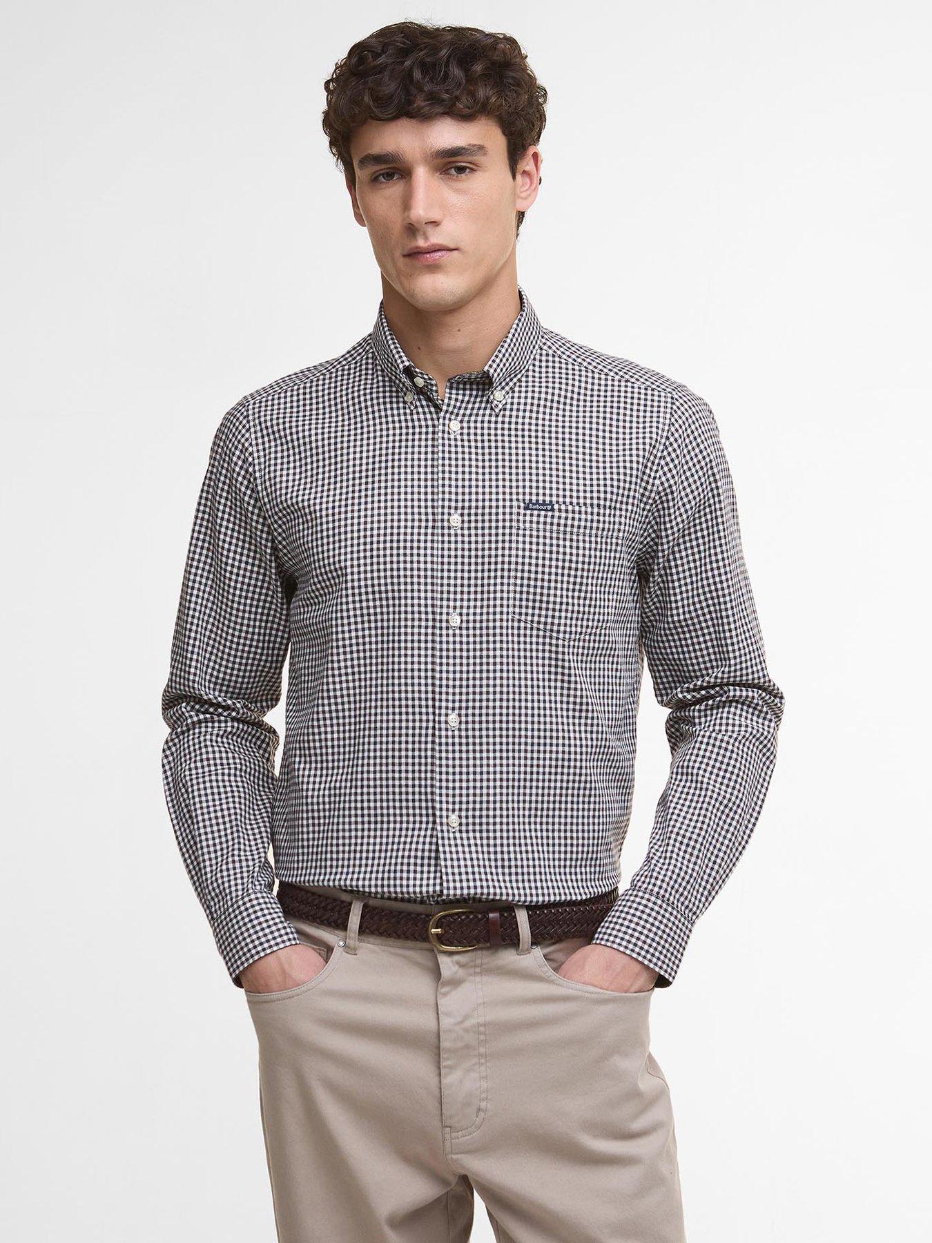 barbour-padshaw-tailored-fit-gingham-shirt--grey