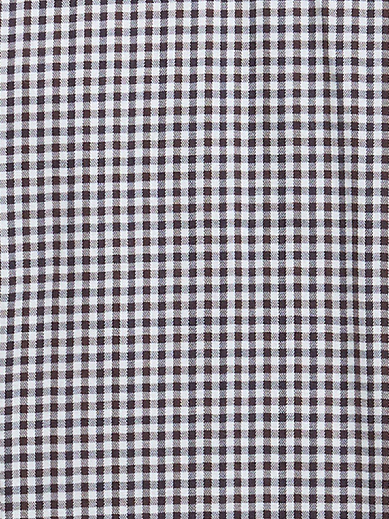 Image 6 of 6 of Barbour Padshaw Tailored Fit Gingham Shirt- Grey