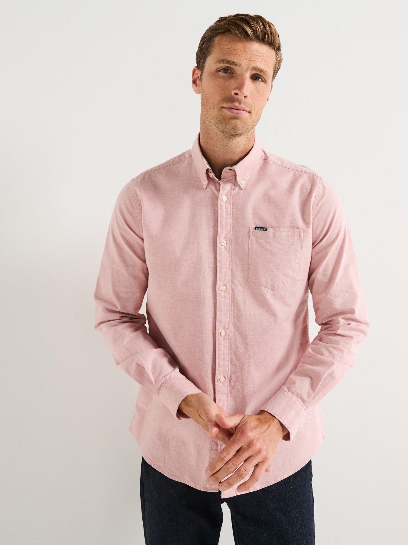 Barbour Marsden Tailored Fit Oxford Shirt- Light Pink
