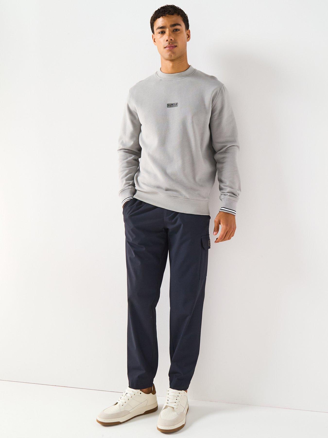 Image 3 of 6 of Barbour International Stelar Crew Sweat Top - Grey