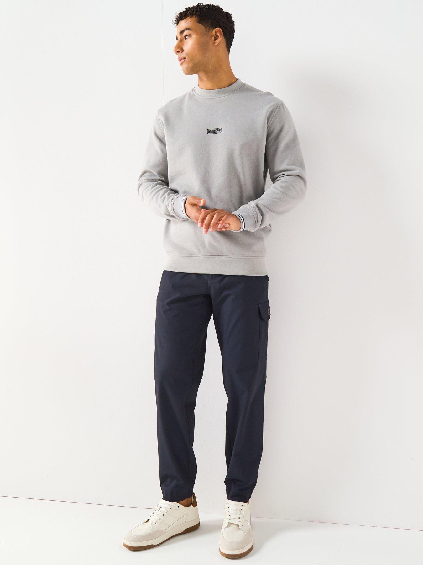 Image 4 of 6 of Barbour International Stelar Crew Sweat Top - Grey