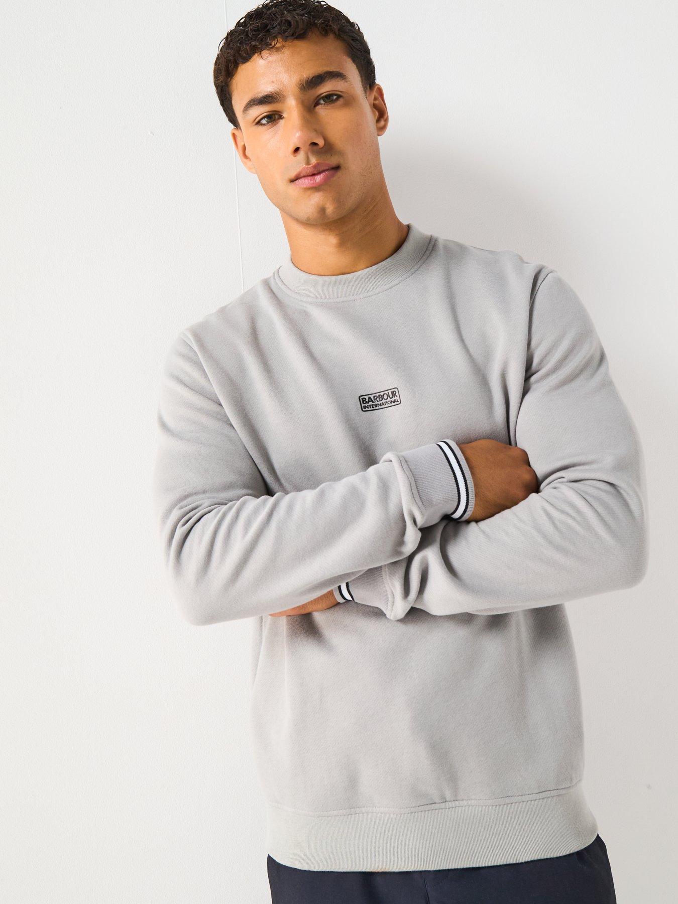 Image 5 of 6 of Barbour International Stelar Crew Sweat Top - Grey