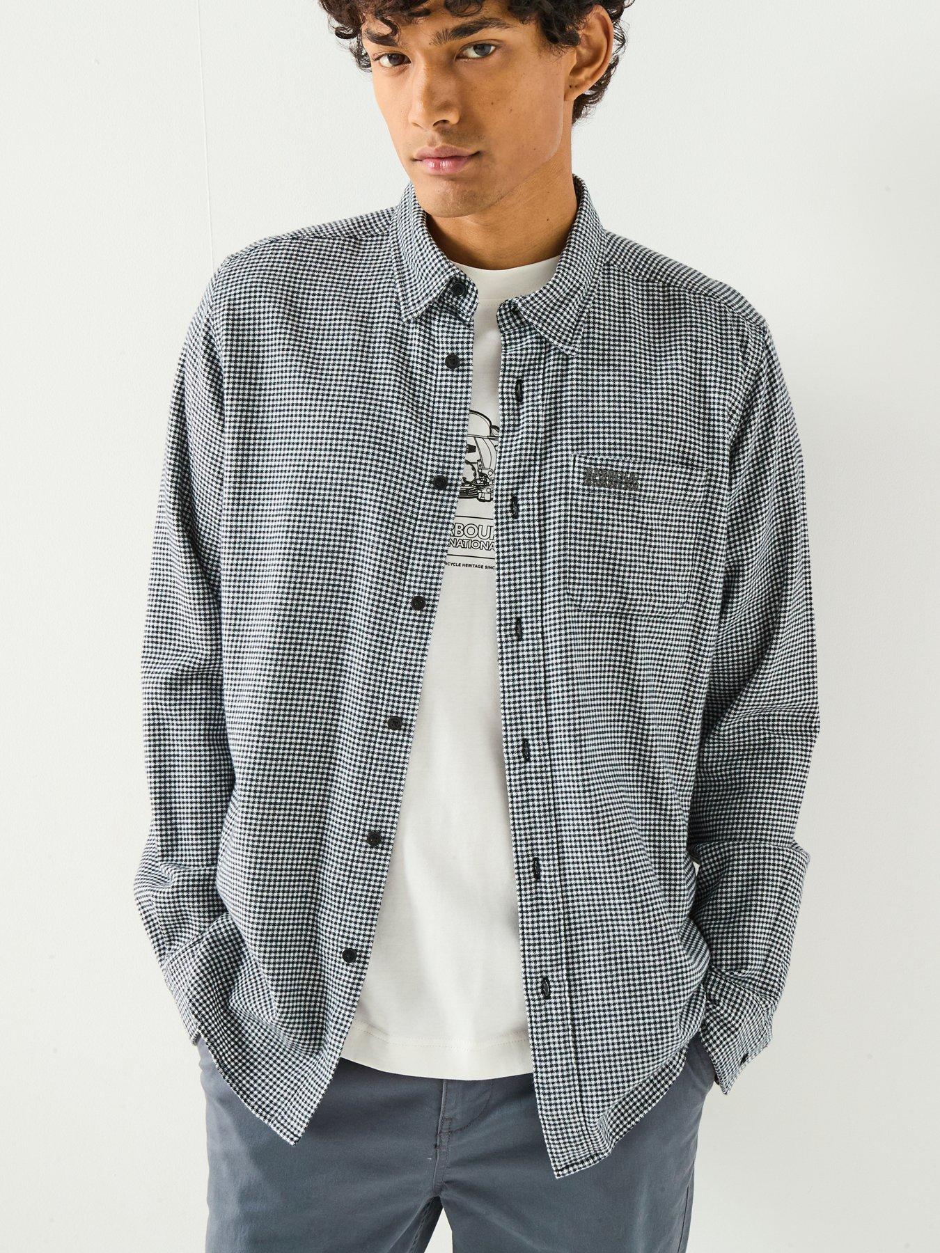 barbour-international-watson-houndstooth-shirt-black