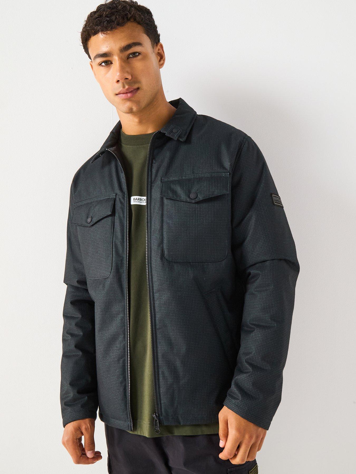 Image 1 of 4 of Barbour International Distill Wadded Jacket - Black
