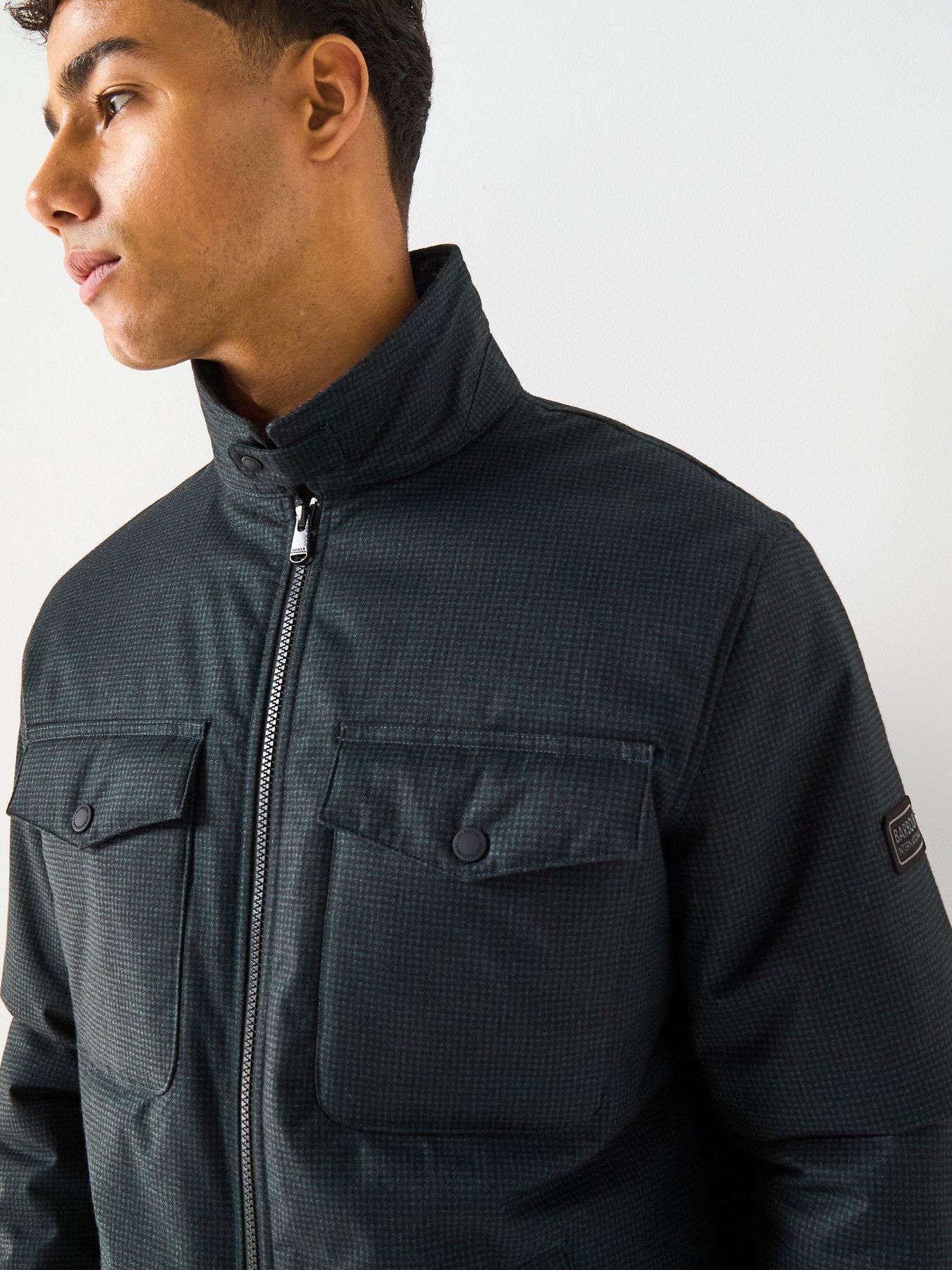 Image 4 of 4 of Barbour International Distill Wadded Jacket - Black