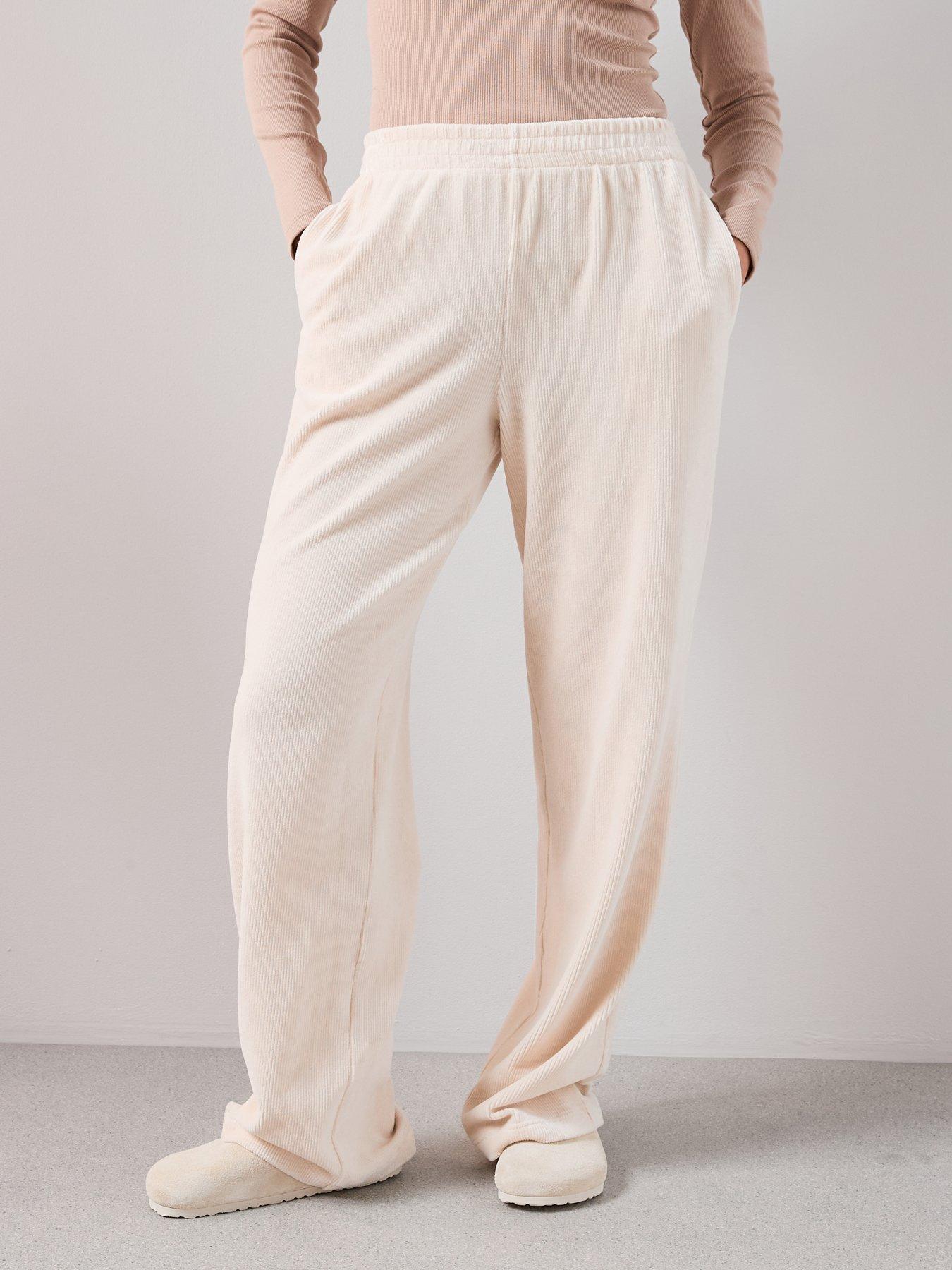 the-very-collection-cord-wide-leg-joggers-creamstillFront