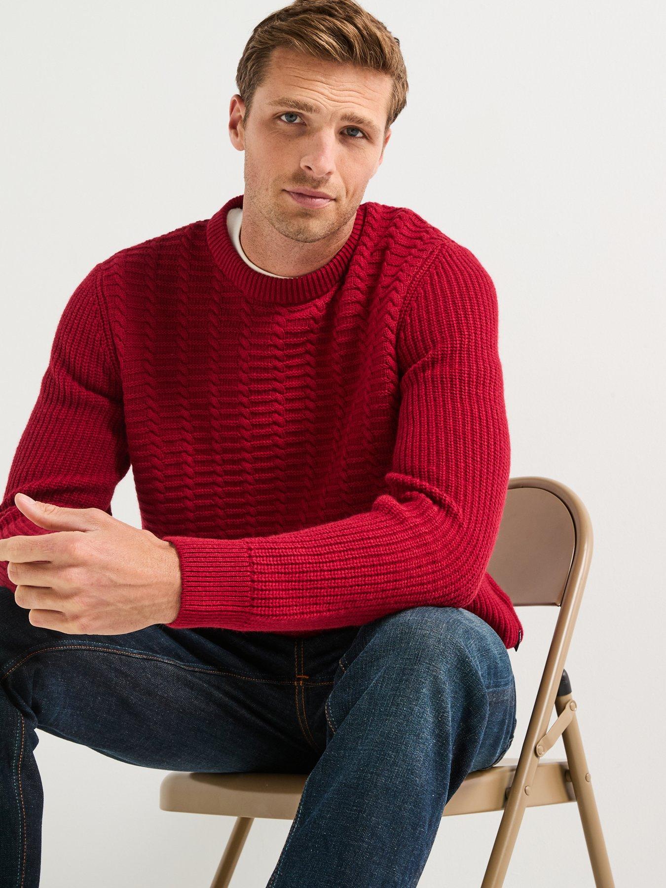 barbour-cleveland-textured-crew-knitted-jumper--dark-reddetail