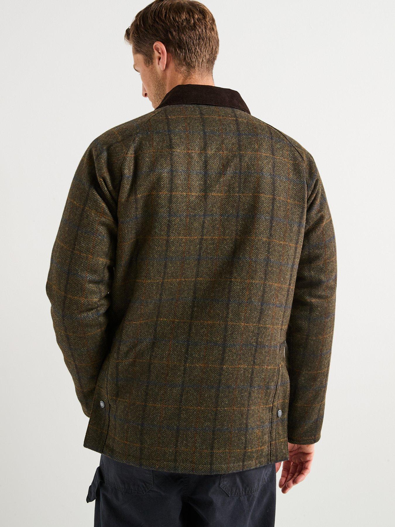 barbour-bedale-check-wool-jacket-brownstillFront