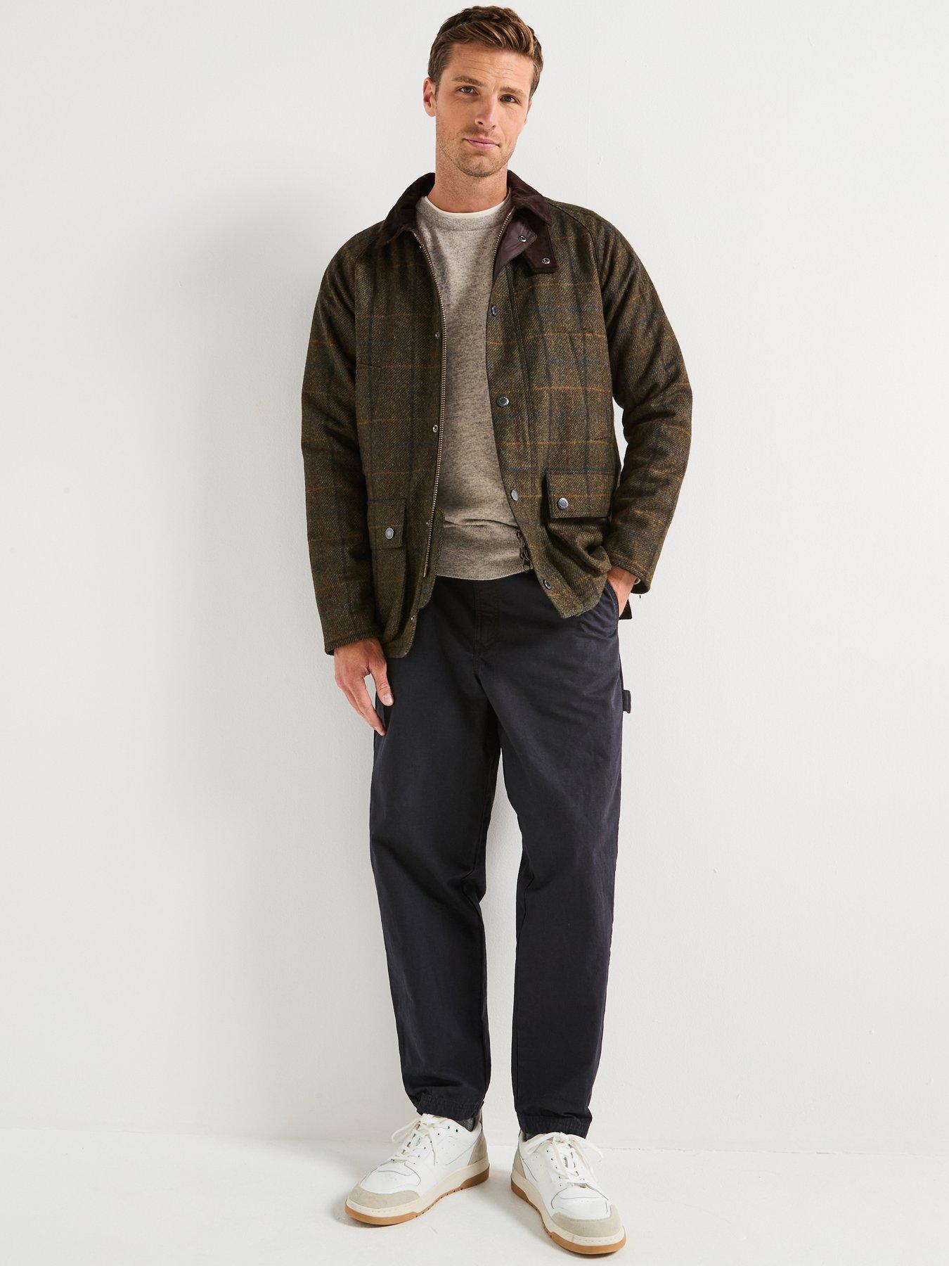barbour-bedale-check-wool-jacket-brownback
