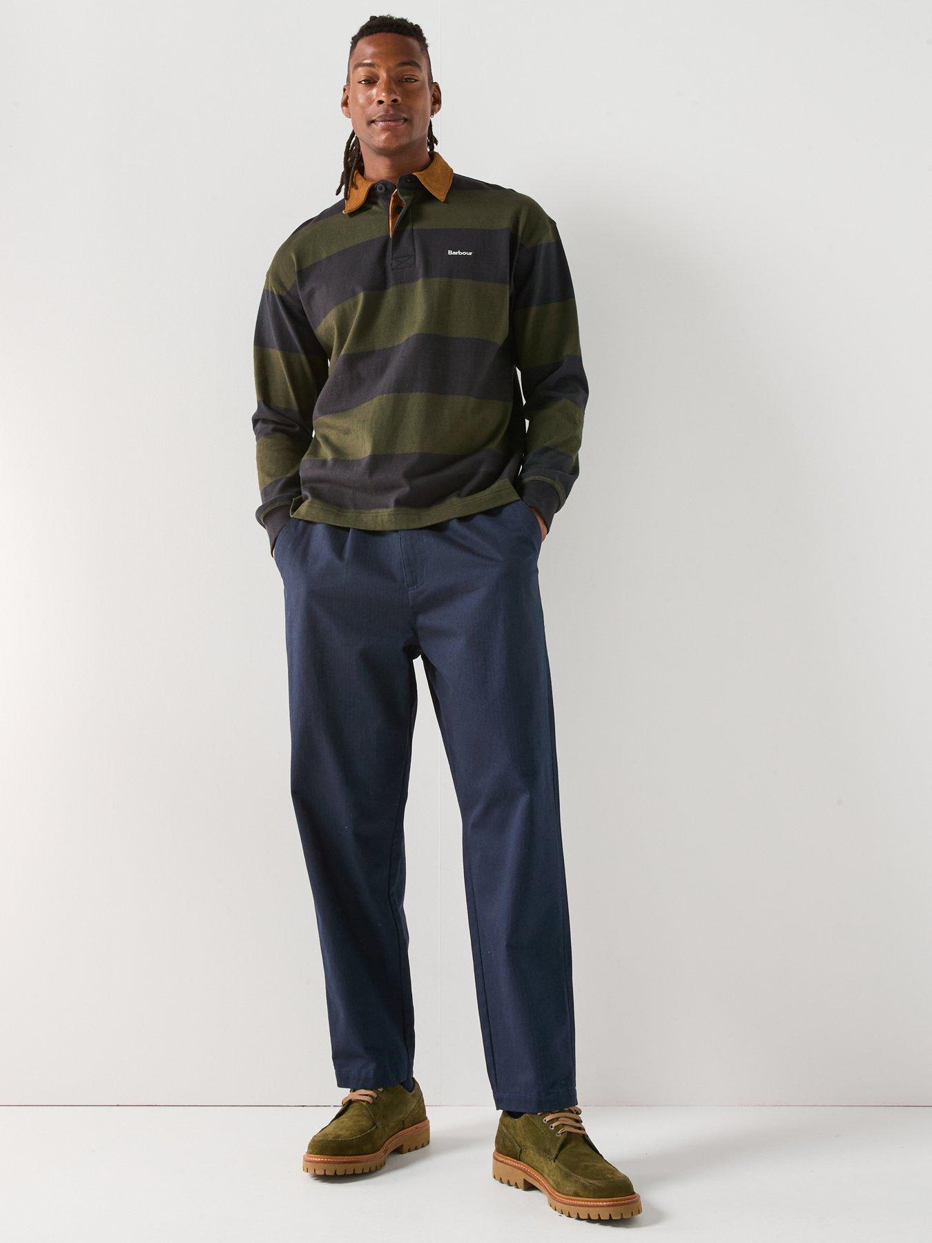 barbour-bayview-relaxed-fit-herringbone-trousers--navyback