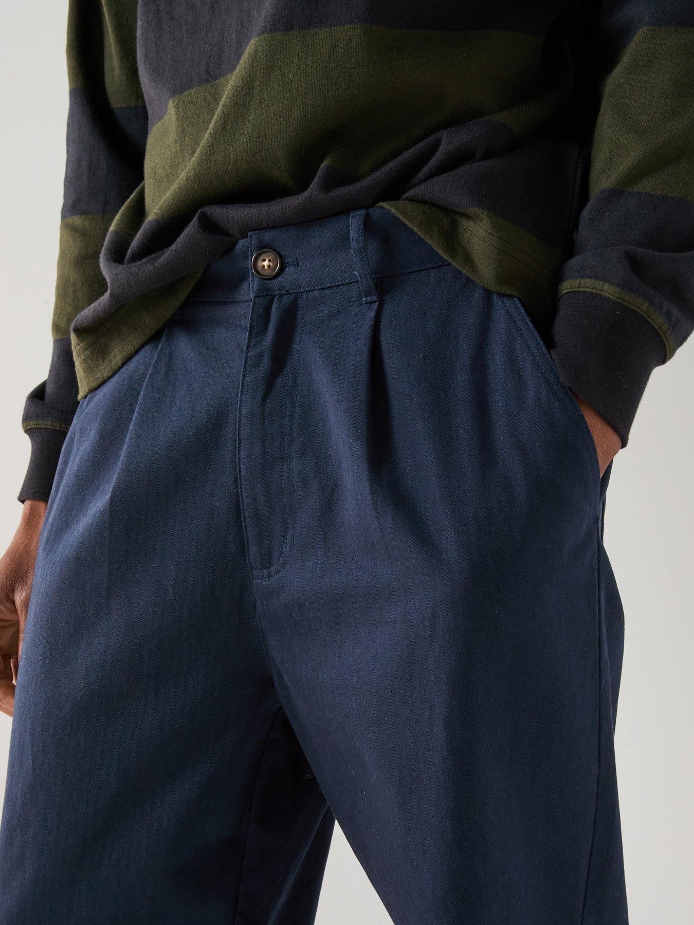 barbour-bayview-relaxed-fit-herringbone-trousers--navydetail