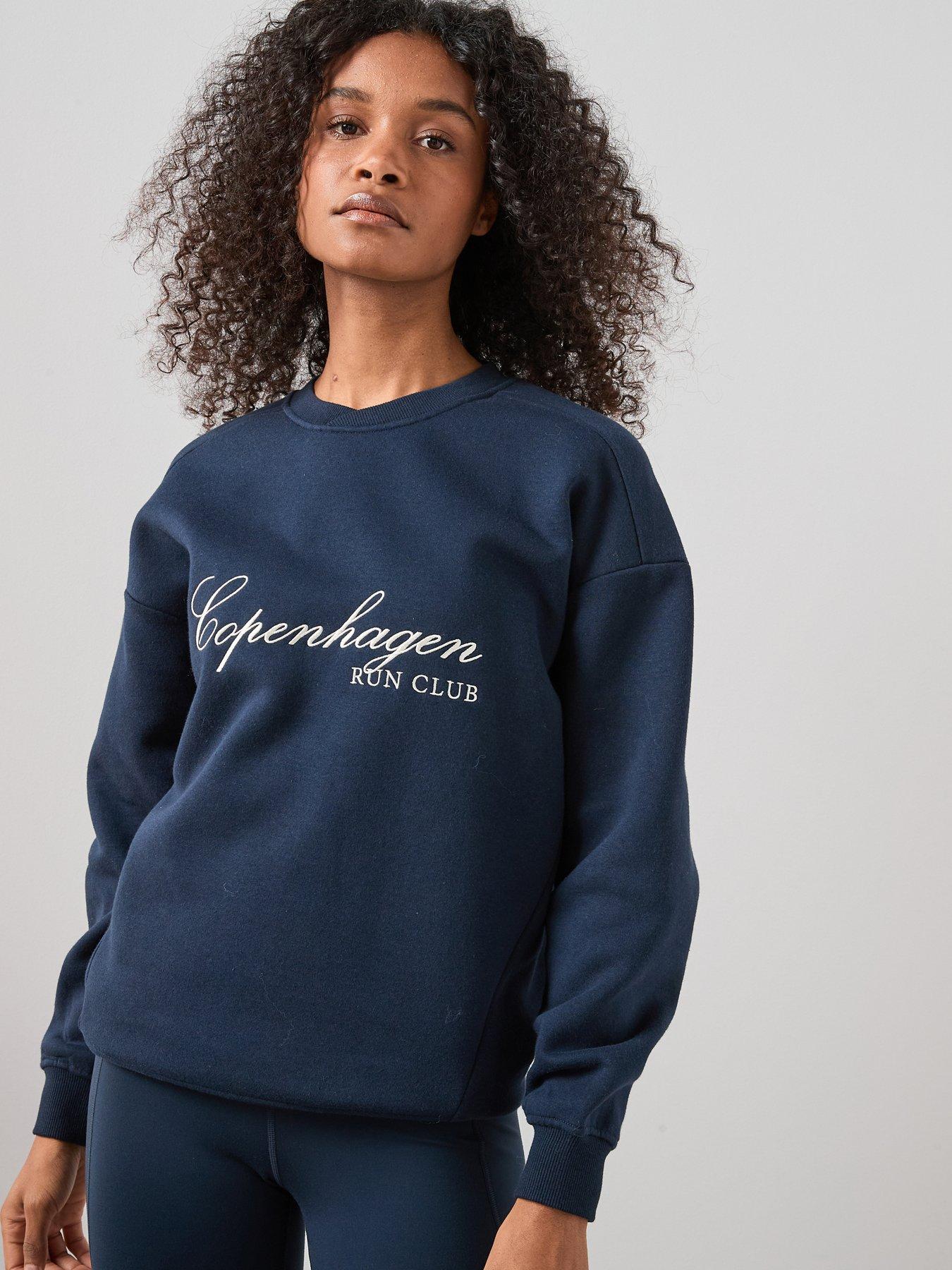 The Very Collection Graphic Slogan Sweatshirt - Navy