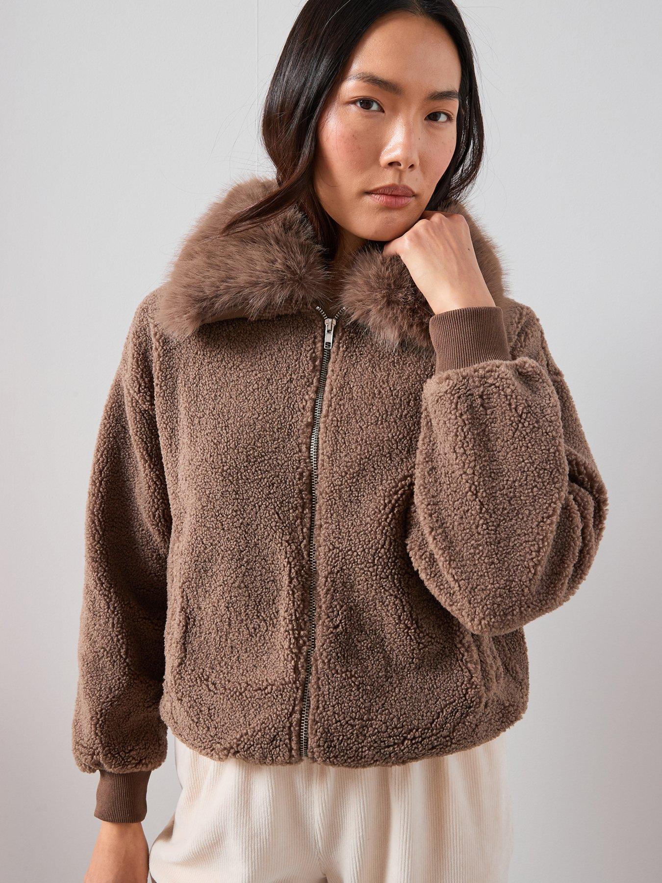 the-very-collection-borg-with-faux-fur-collar-brown