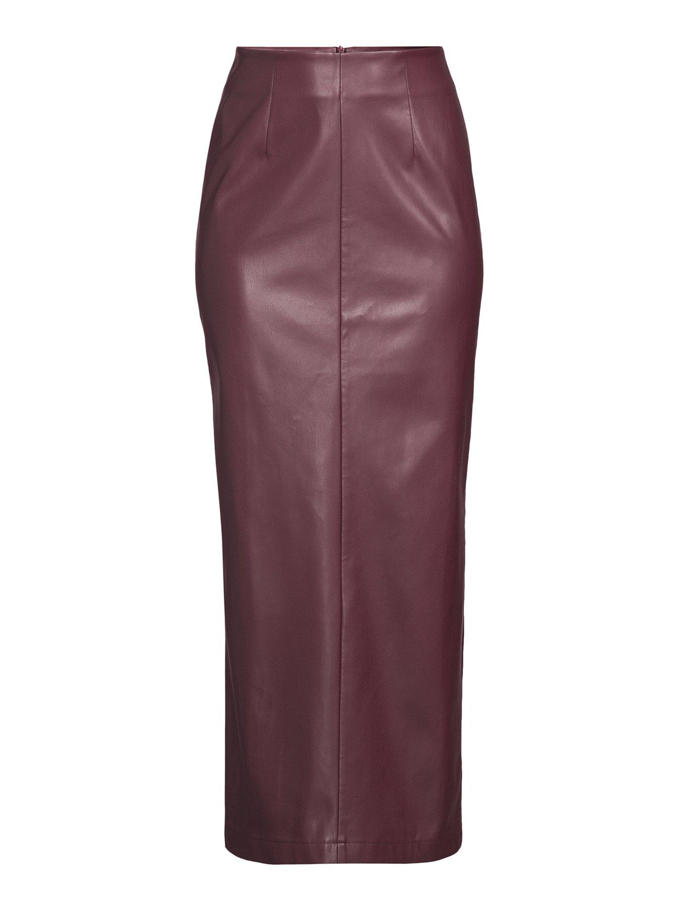 Image 7 of 7 of The Very Collection Maxi Skirt - Maroon