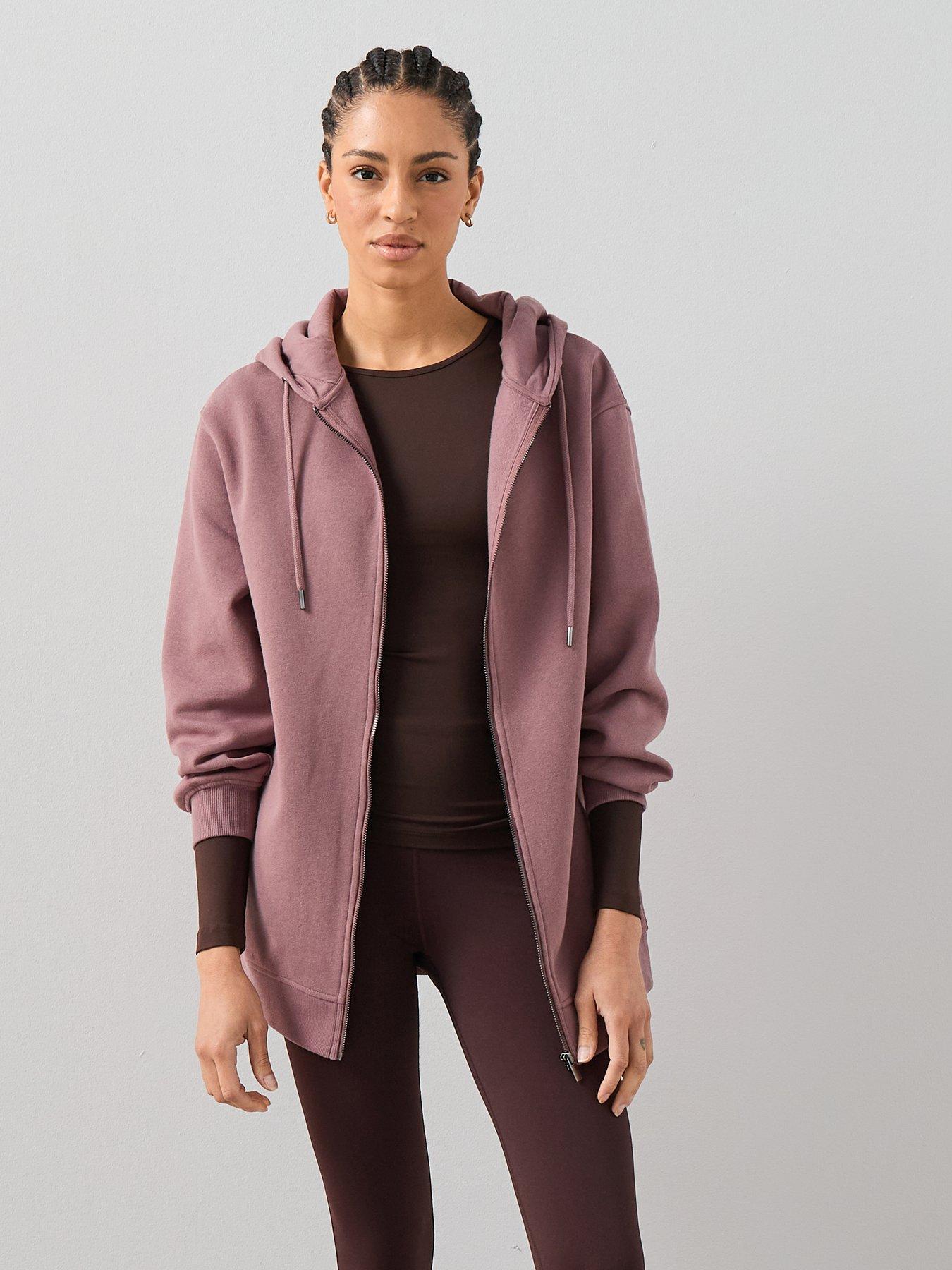 the-very-collection-zip-through-hoodie-pinkfront