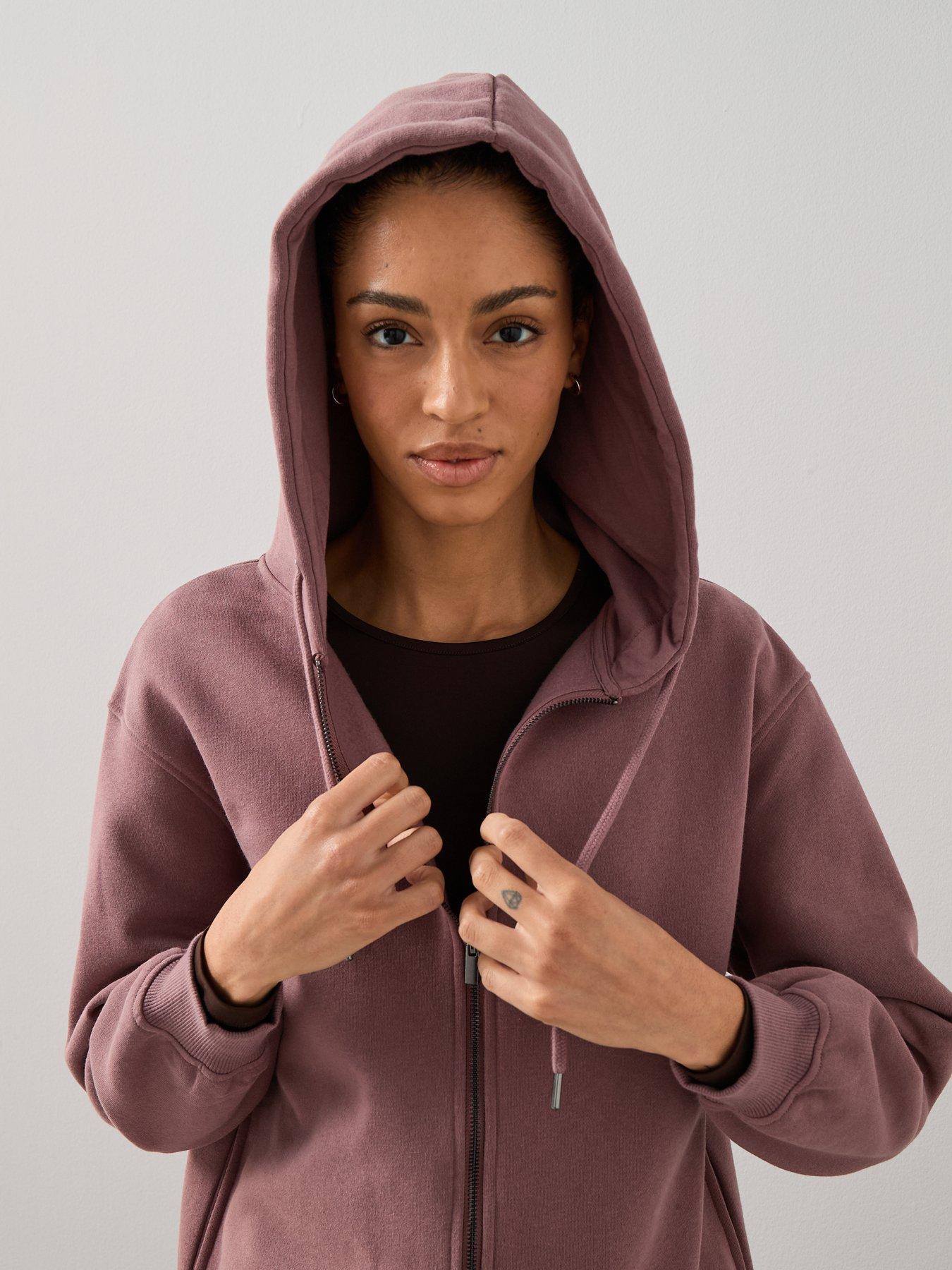 the-very-collection-zip-through-hoodie-pinkdetail