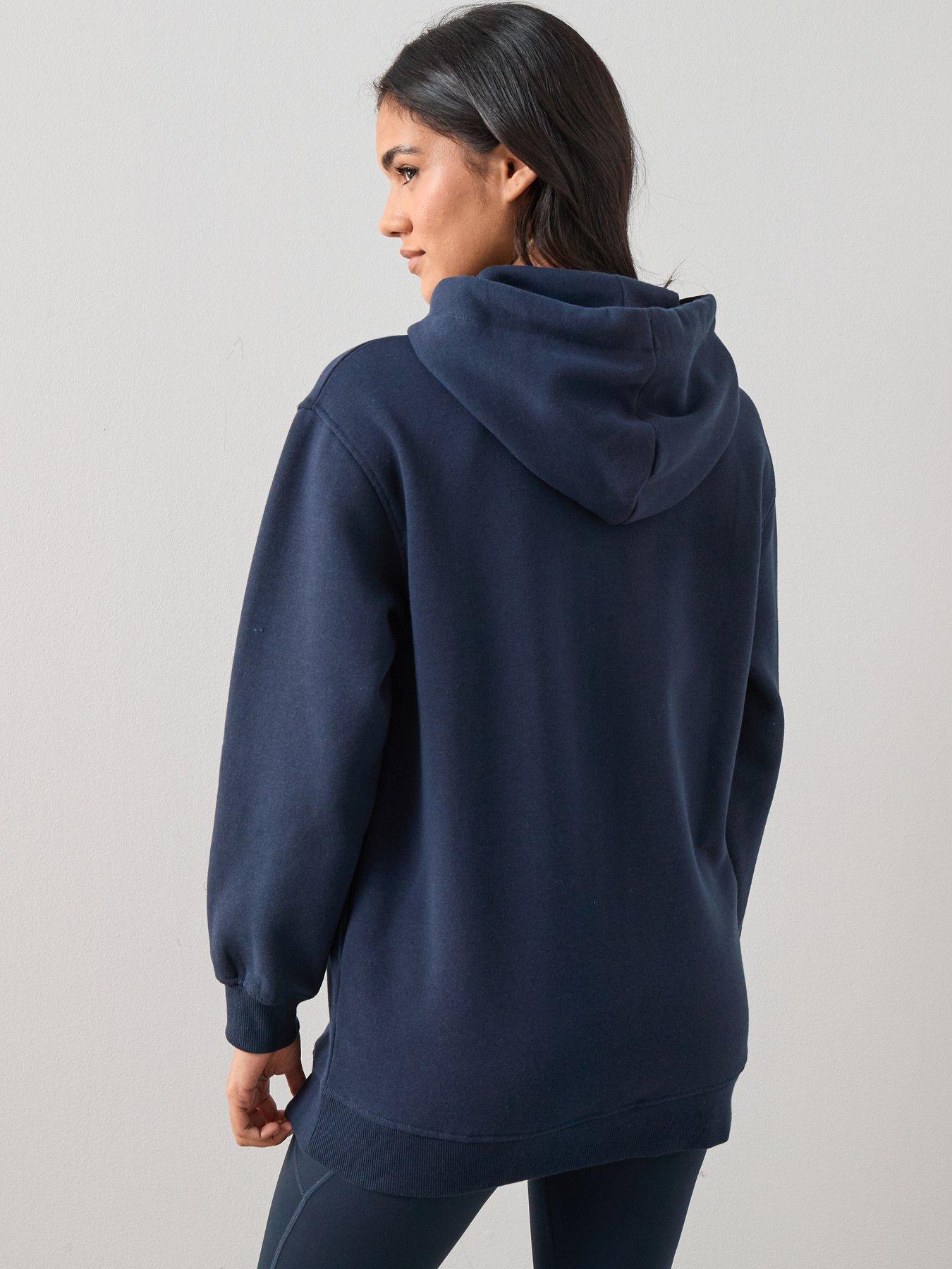 the-very-collection-longline-zip-through-hoodie-navystillFront