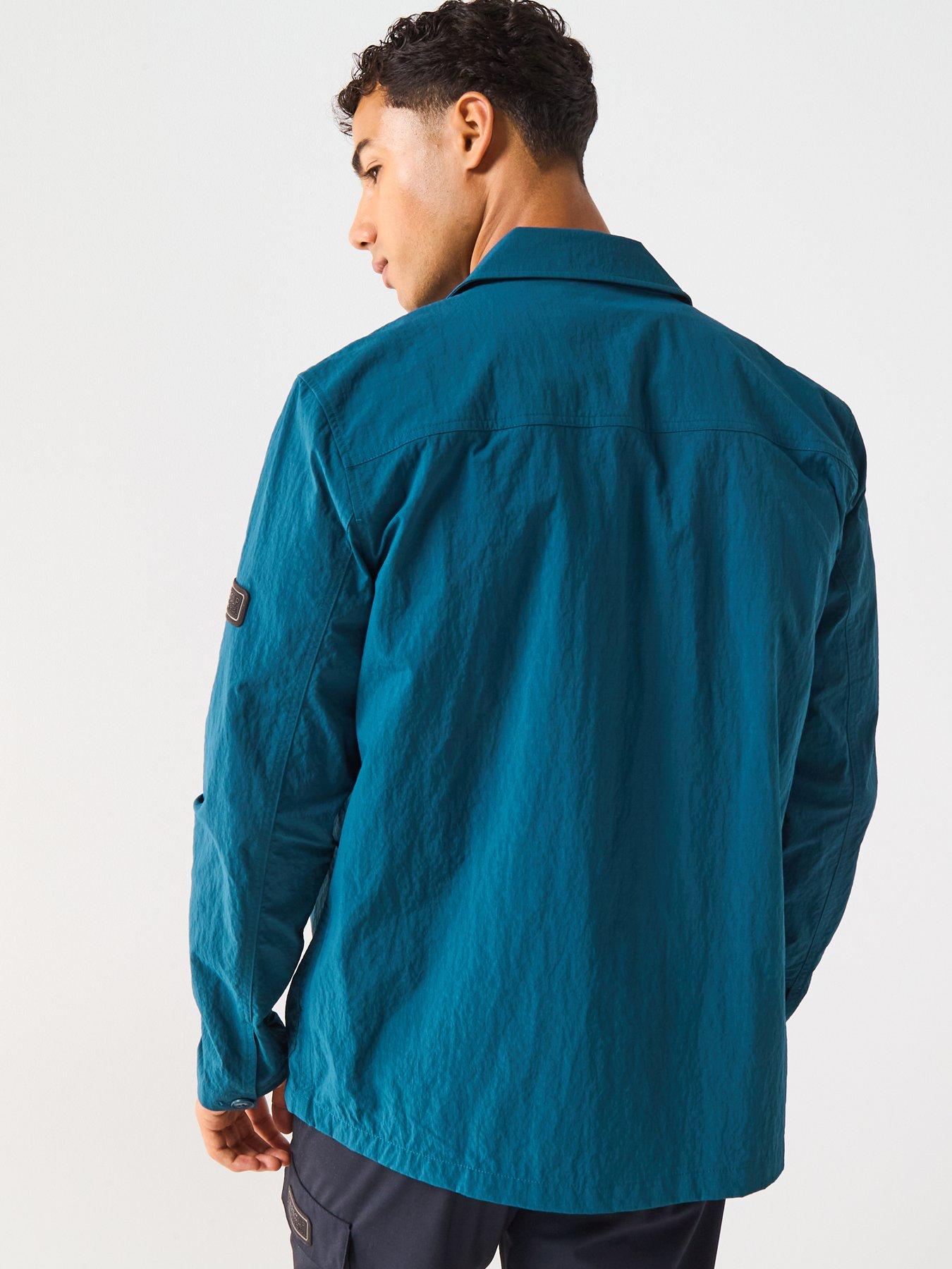 barbour-international-douglas-nylon-overshirt--dark-greenstillFront