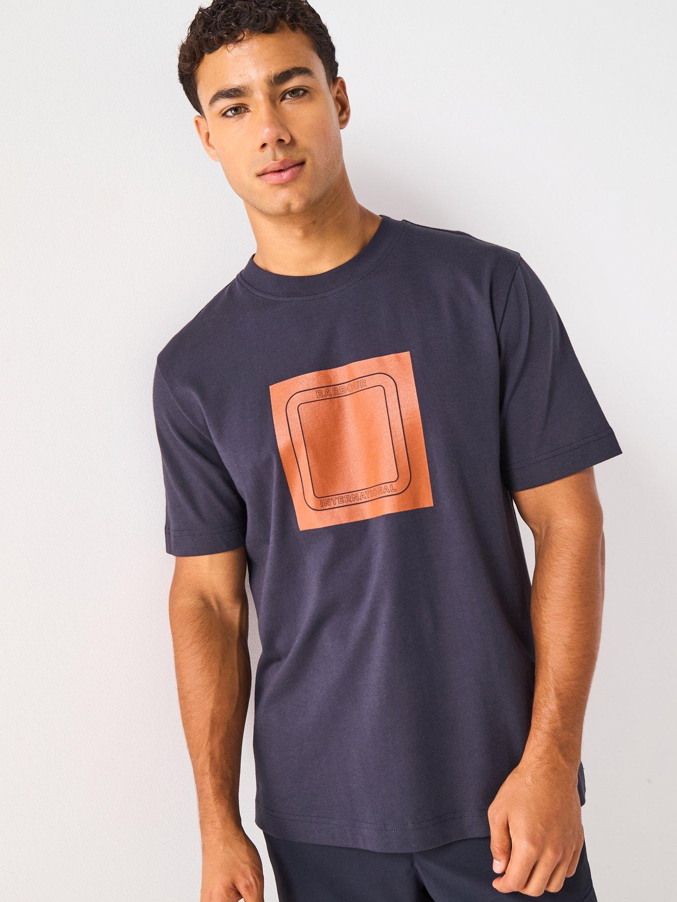 barbour-international-loop-graphic-t-shirt--navyfront