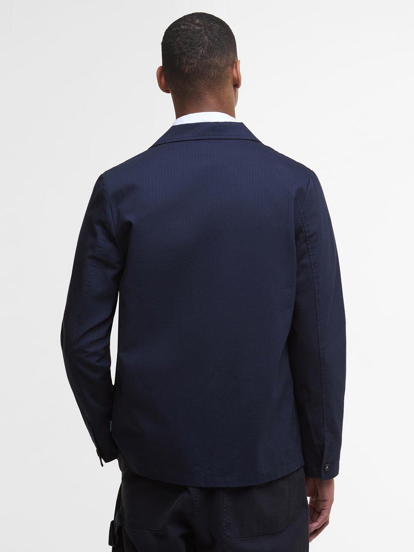 barbour-bayview-herringbone-overshirt-navystillFront