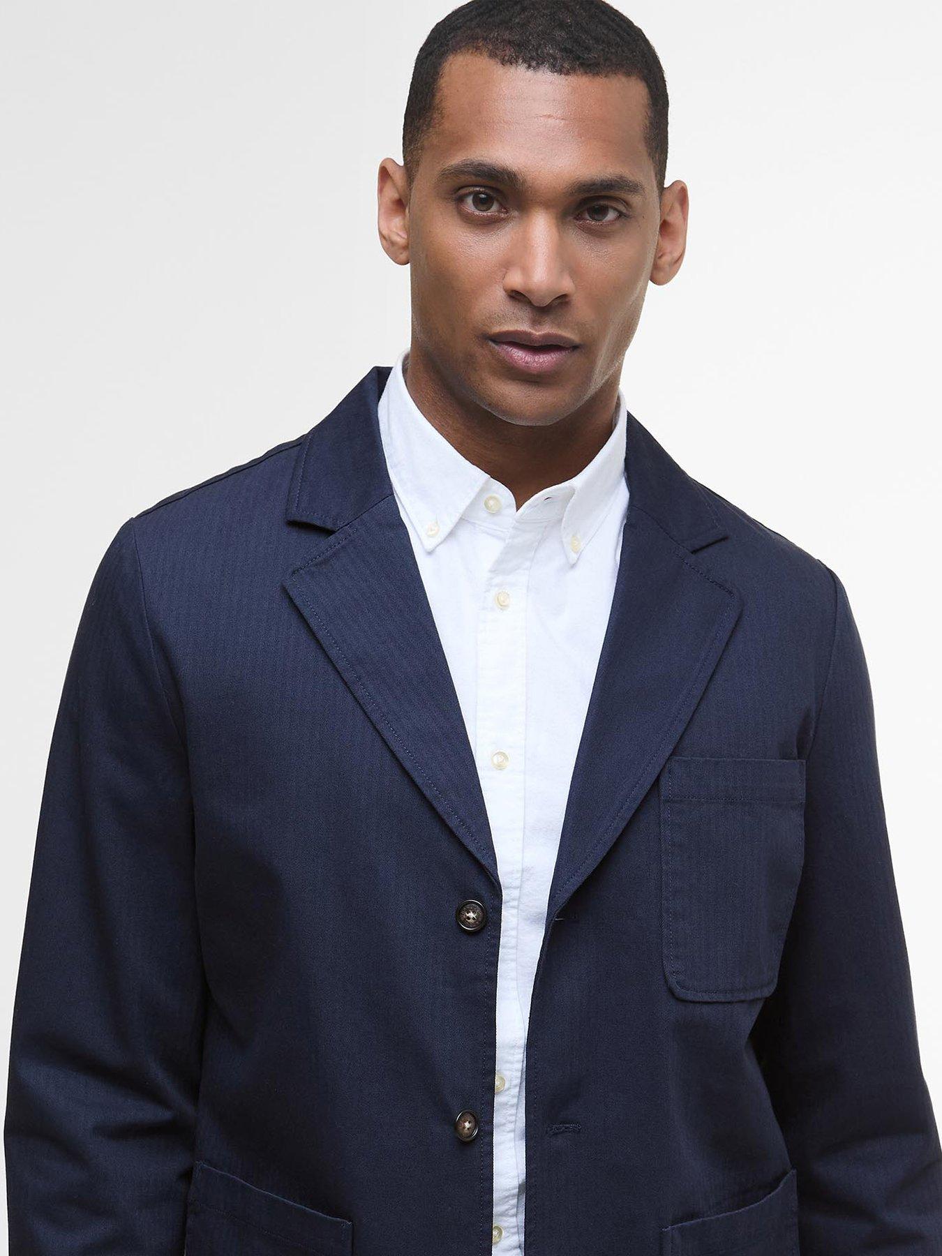 barbour-bayview-herringbone-overshirt-navyoutfit