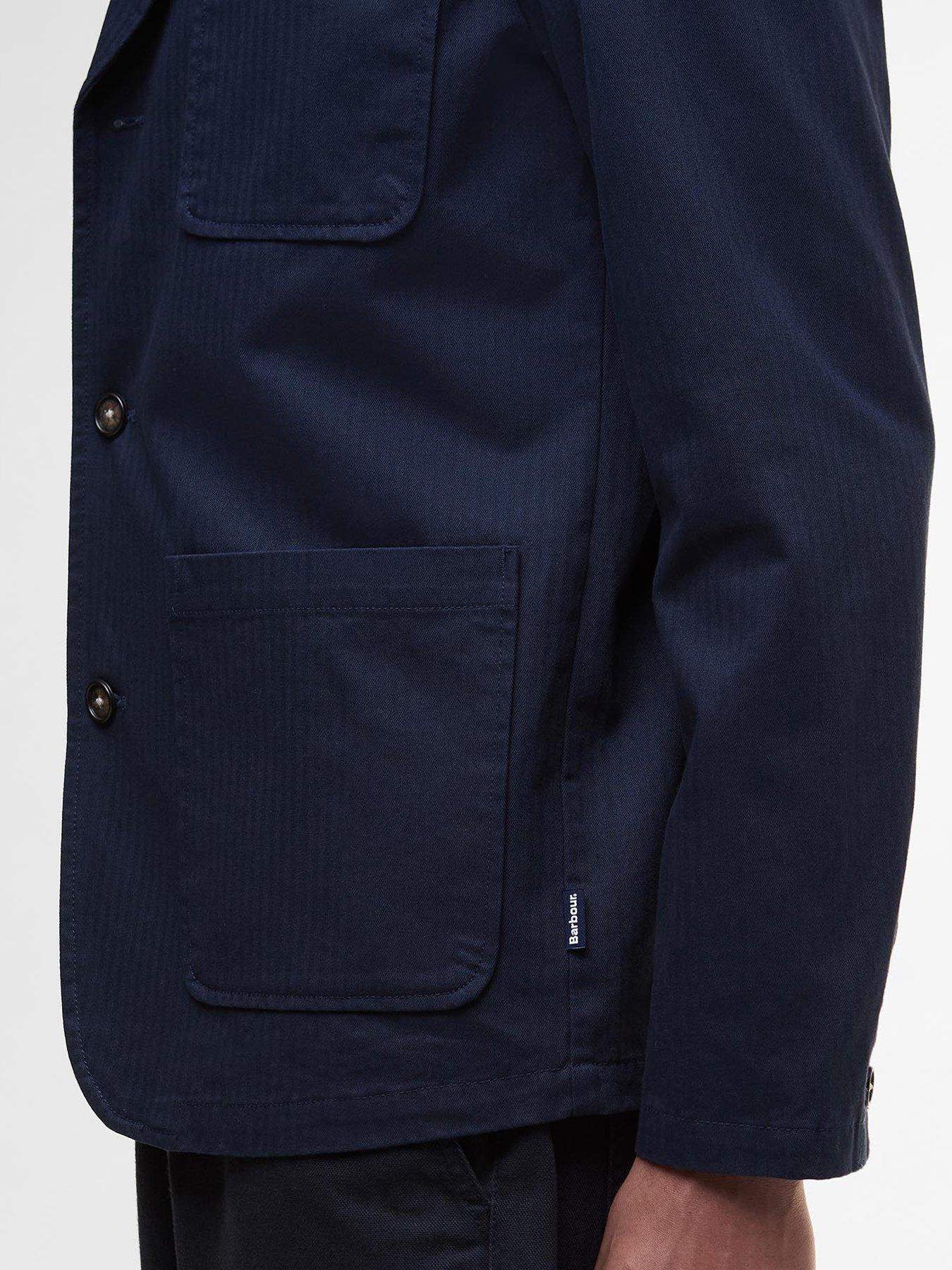 barbour-bayview-herringbone-overshirt-navydetail