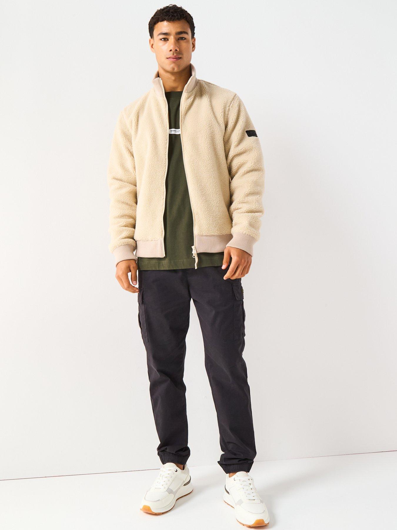 Image 3 of 6 of Barbour International Dinstone Fleece Jacket - Beige