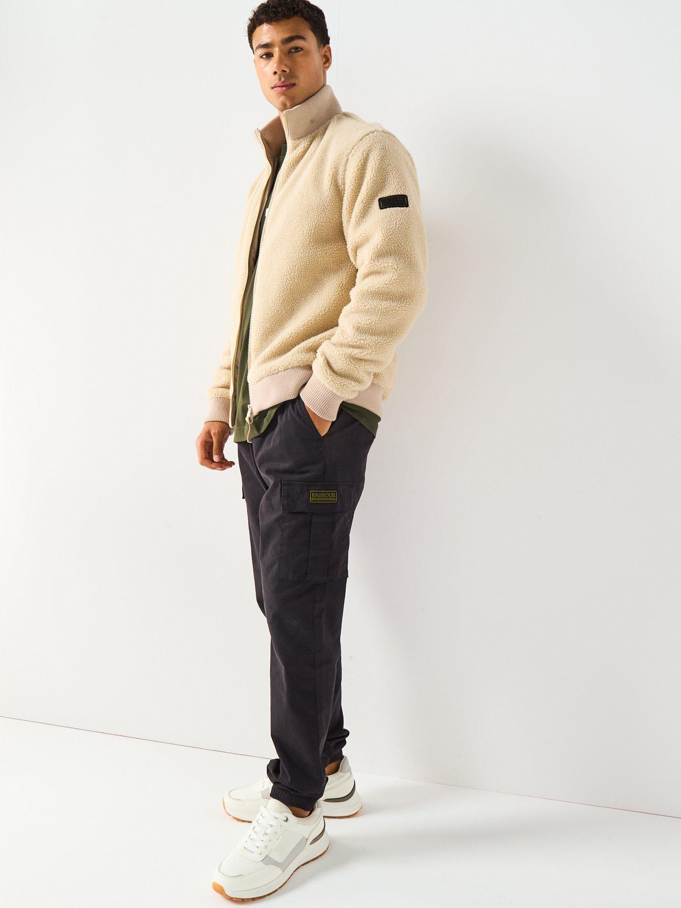 Image 4 of 6 of Barbour International Dinstone Fleece Jacket - Beige