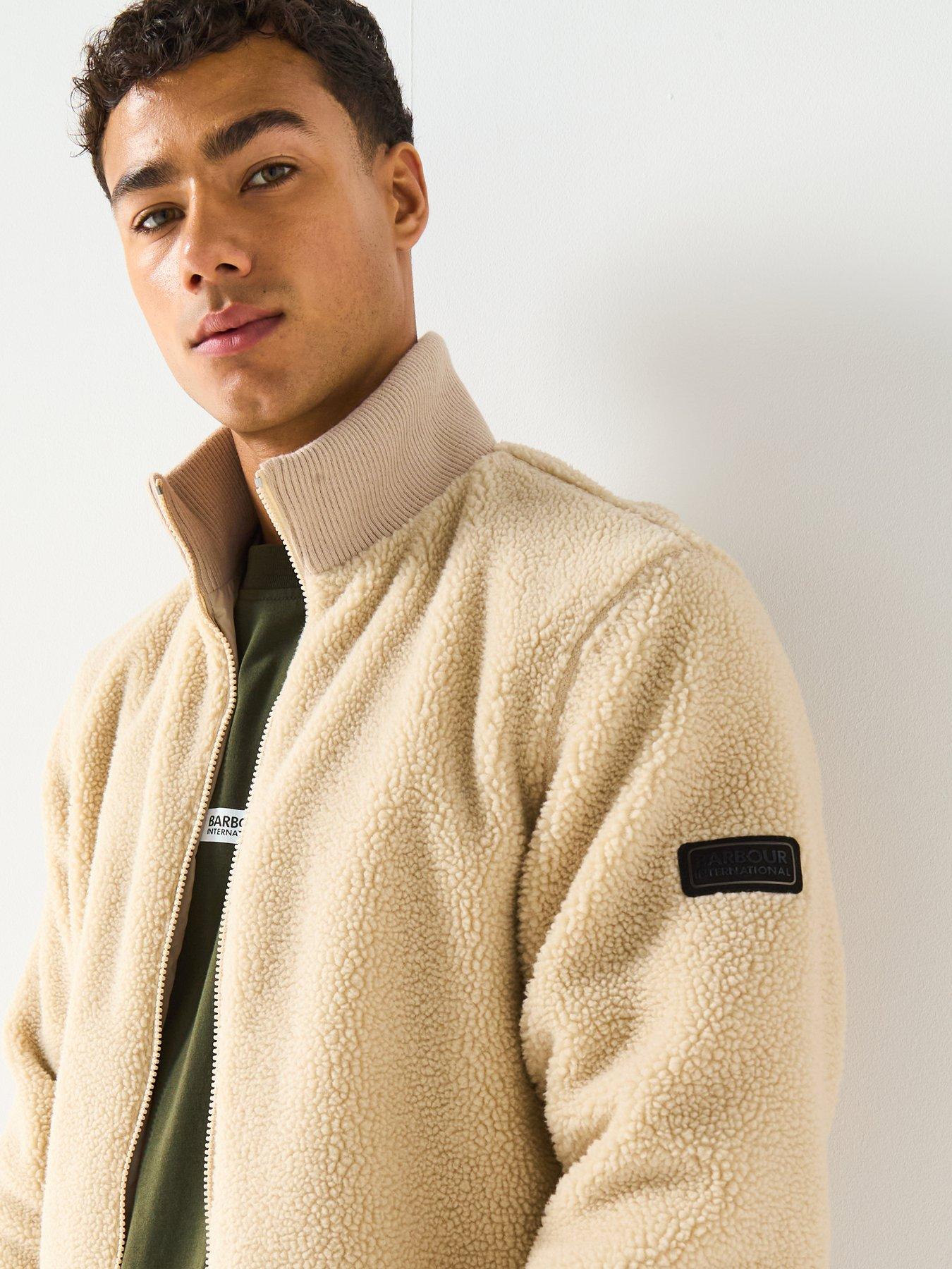 Image 5 of 6 of Barbour International Dinstone Fleece Jacket - Beige