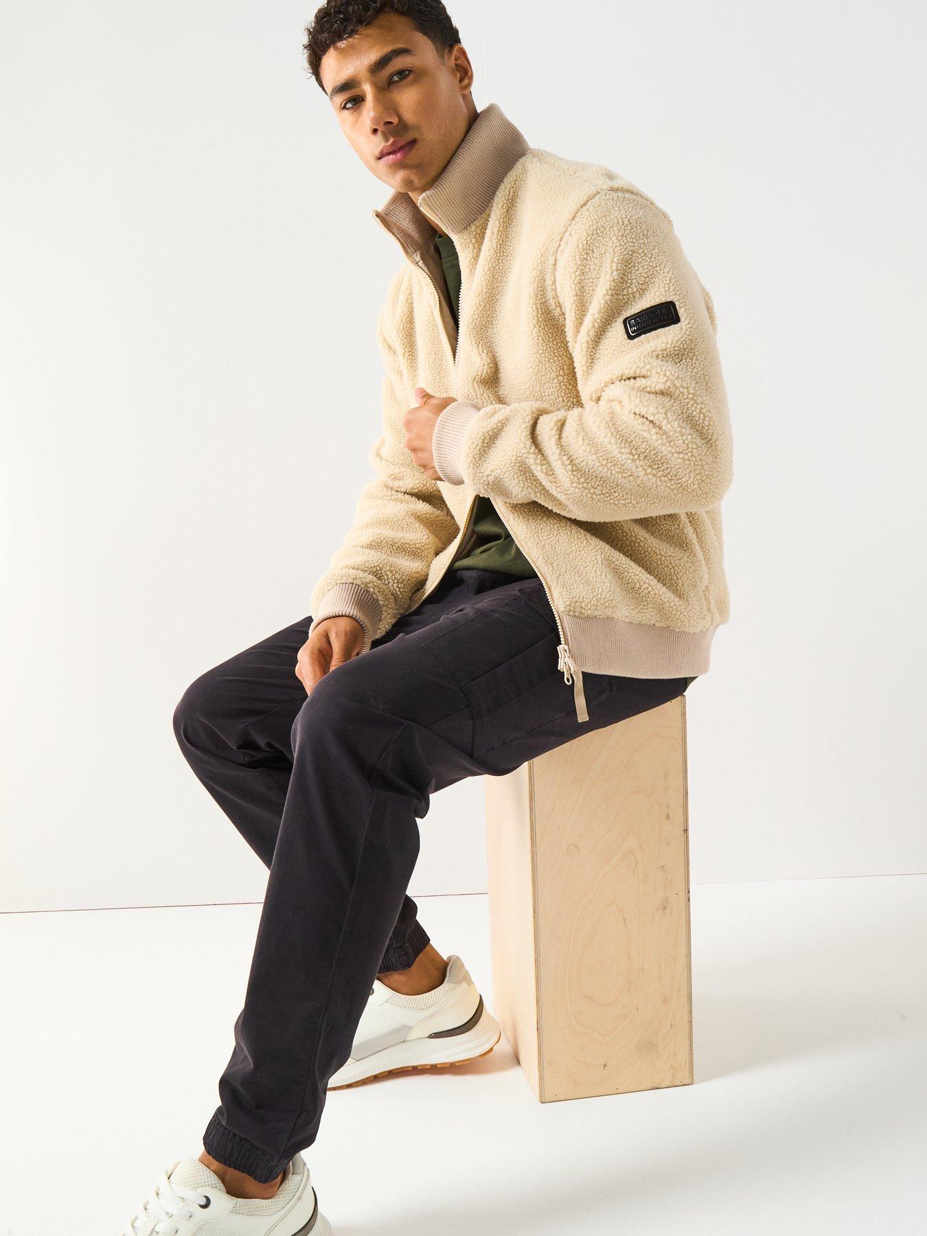 Image 6 of 6 of Barbour International Dinstone Fleece Jacket - Beige