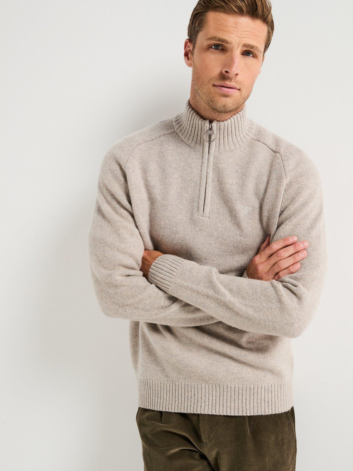 barbour-grangetown-half-zip-knitted-jumper--light-greyoutfit