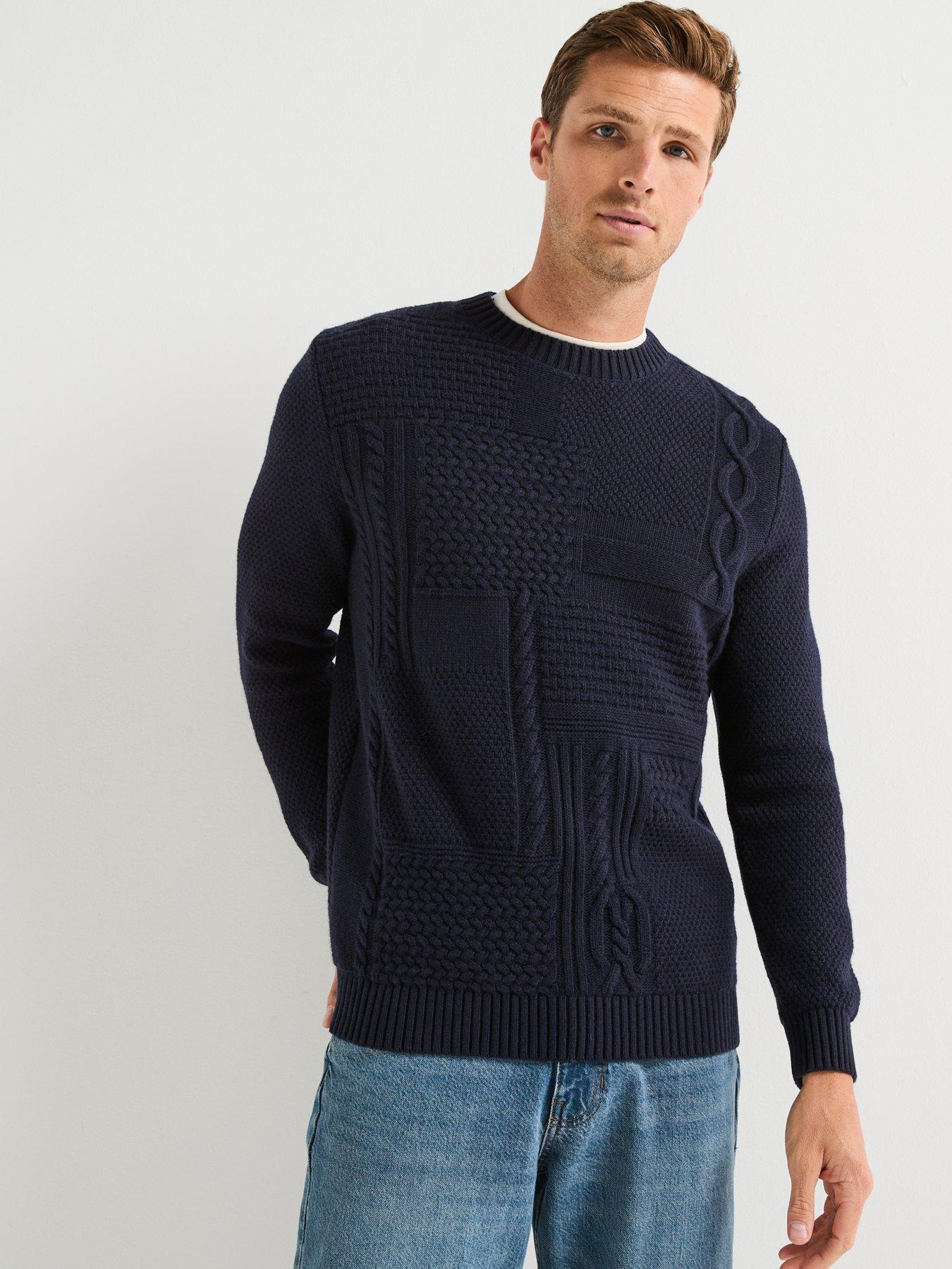 barbour-casey-cable-crew-knitted-jumper-navyfront