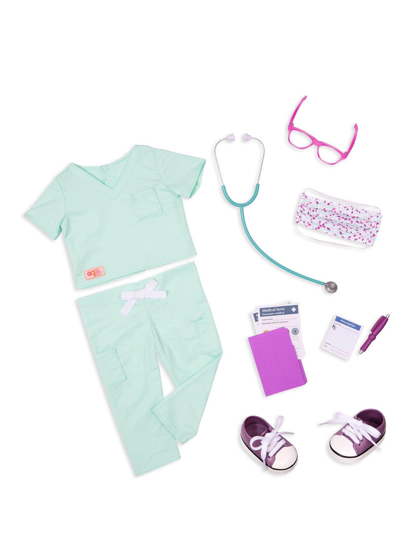 Image 1 of 3 of Our Generation Sweet Surgeon Scrubs Outfit (For 46cm Dolls)