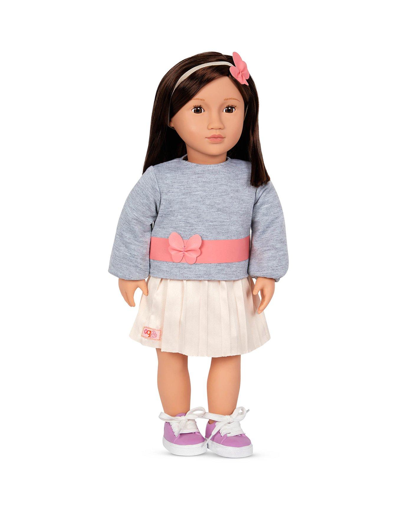 Image 1 of 4 of Our Generation Doll With Pink Pleated Skirt -&nbsp;Mei