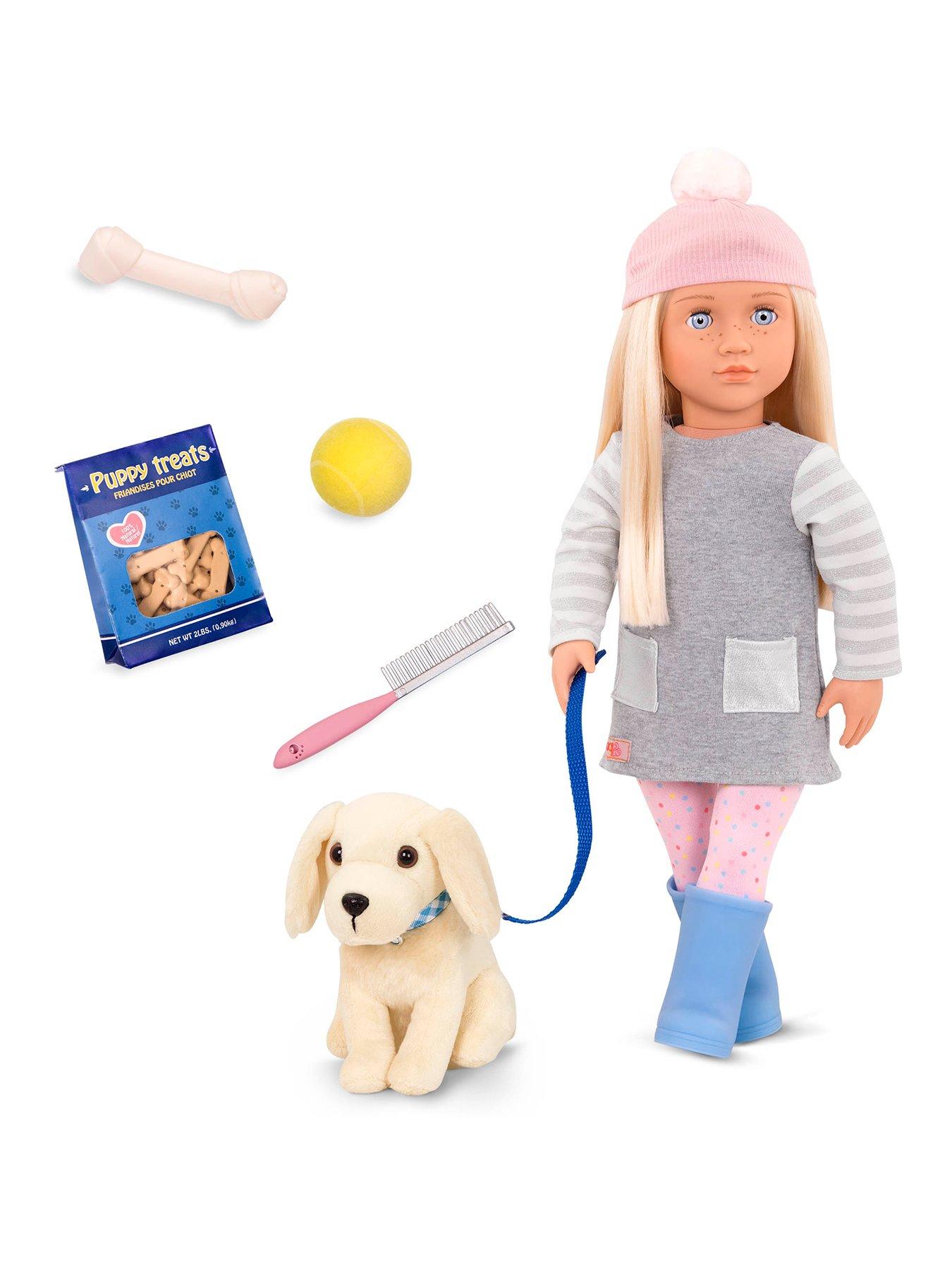 Image 1 of 3 of Our Generation Doll with Pet Dog - Meagan and Golden Retriever