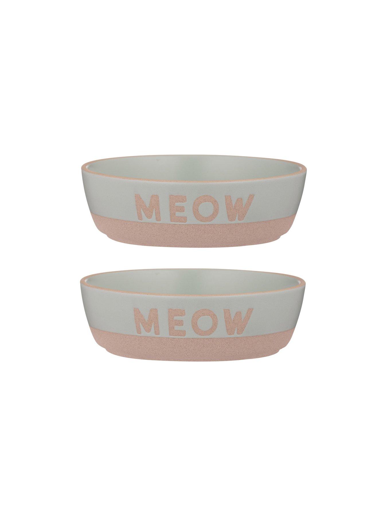 Image of Mason Cash SET OF 2 MEOW 13CM BOWLS