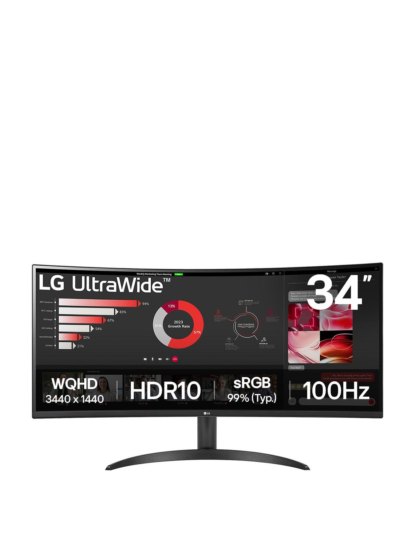 undefined 34" QHD UltraWide Curved Monitor