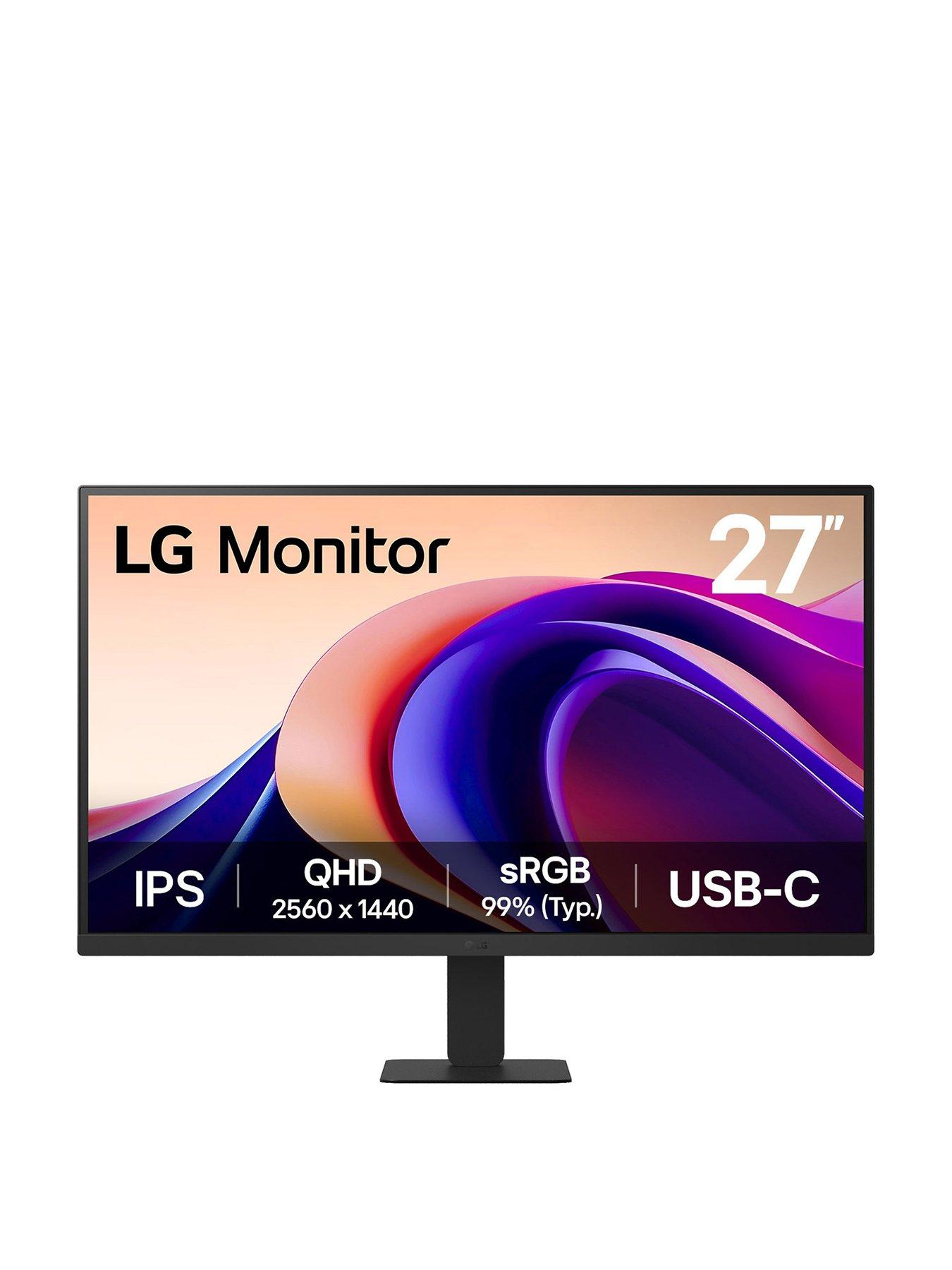 Image 1 of 7 of LG 27" QHD IPS 100Mz Monitor with HDR10 and USB Tye-C