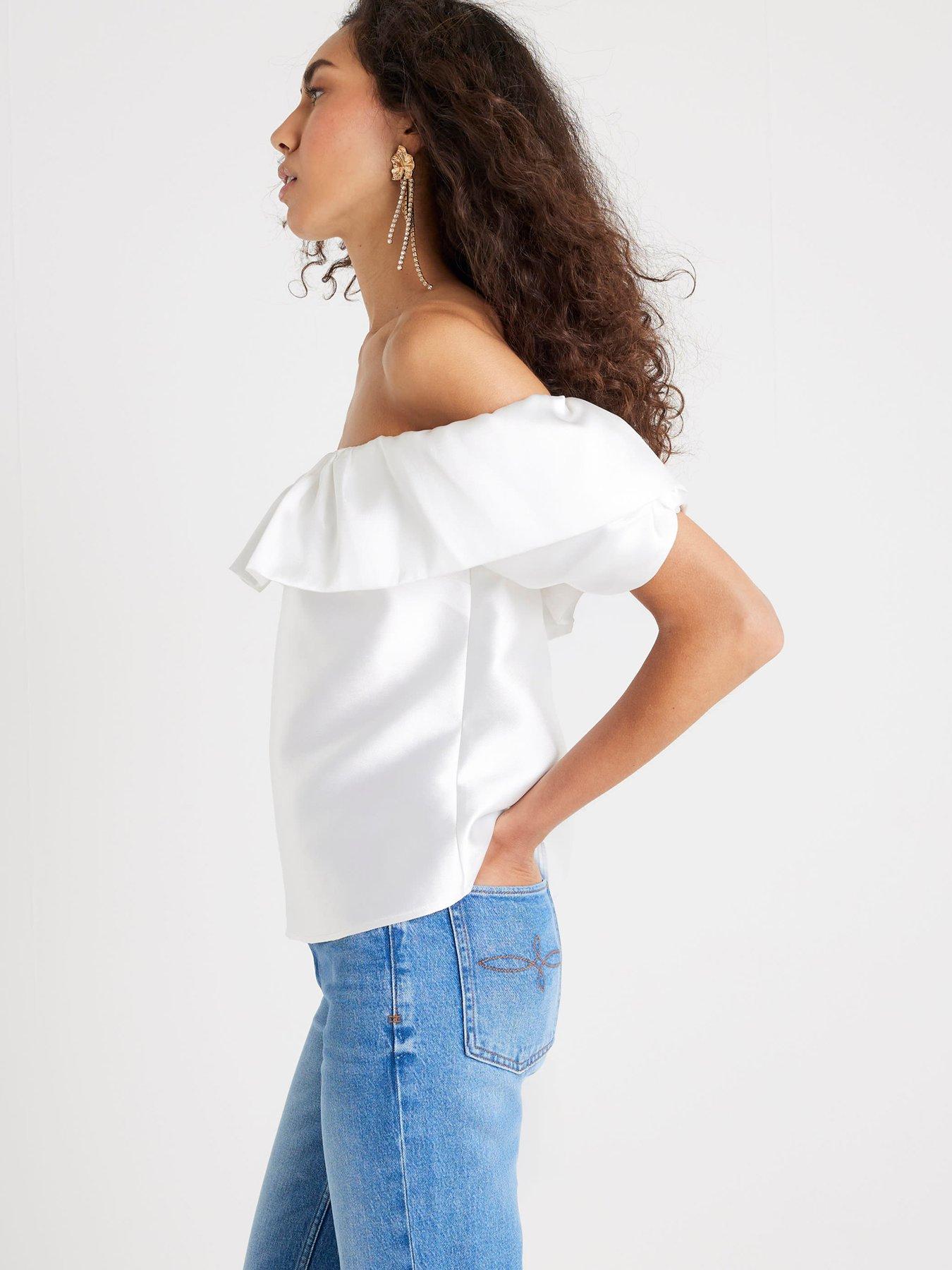 river-island-frill-detail-short-sleeve-top-creamback