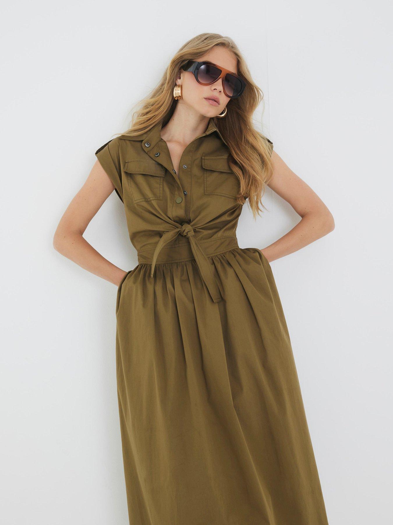 river-island-utility-midi-dress-khakioutfit
