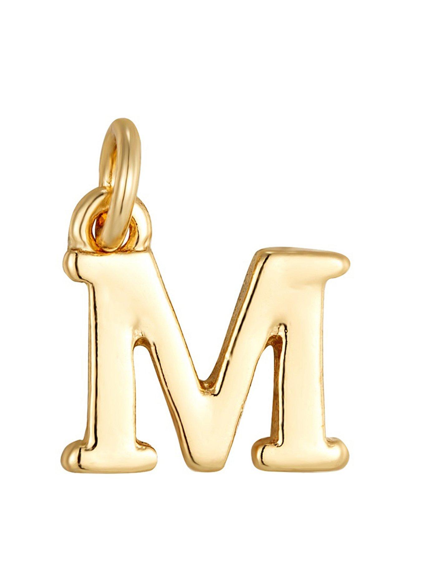 The Love Collection Pearl Necklace with Gold Initial