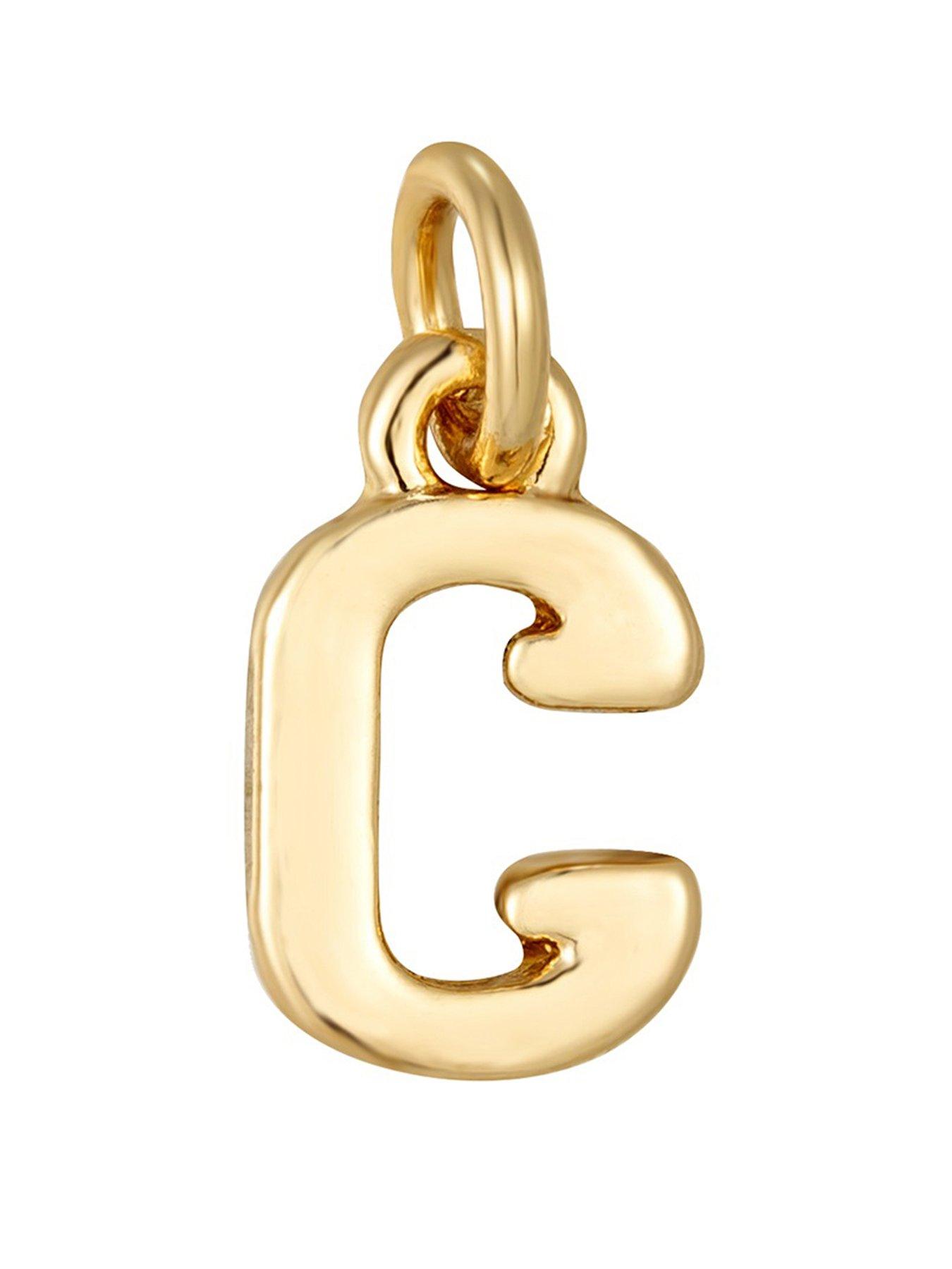 The Love Collection Pearl Necklace with Gold Initial