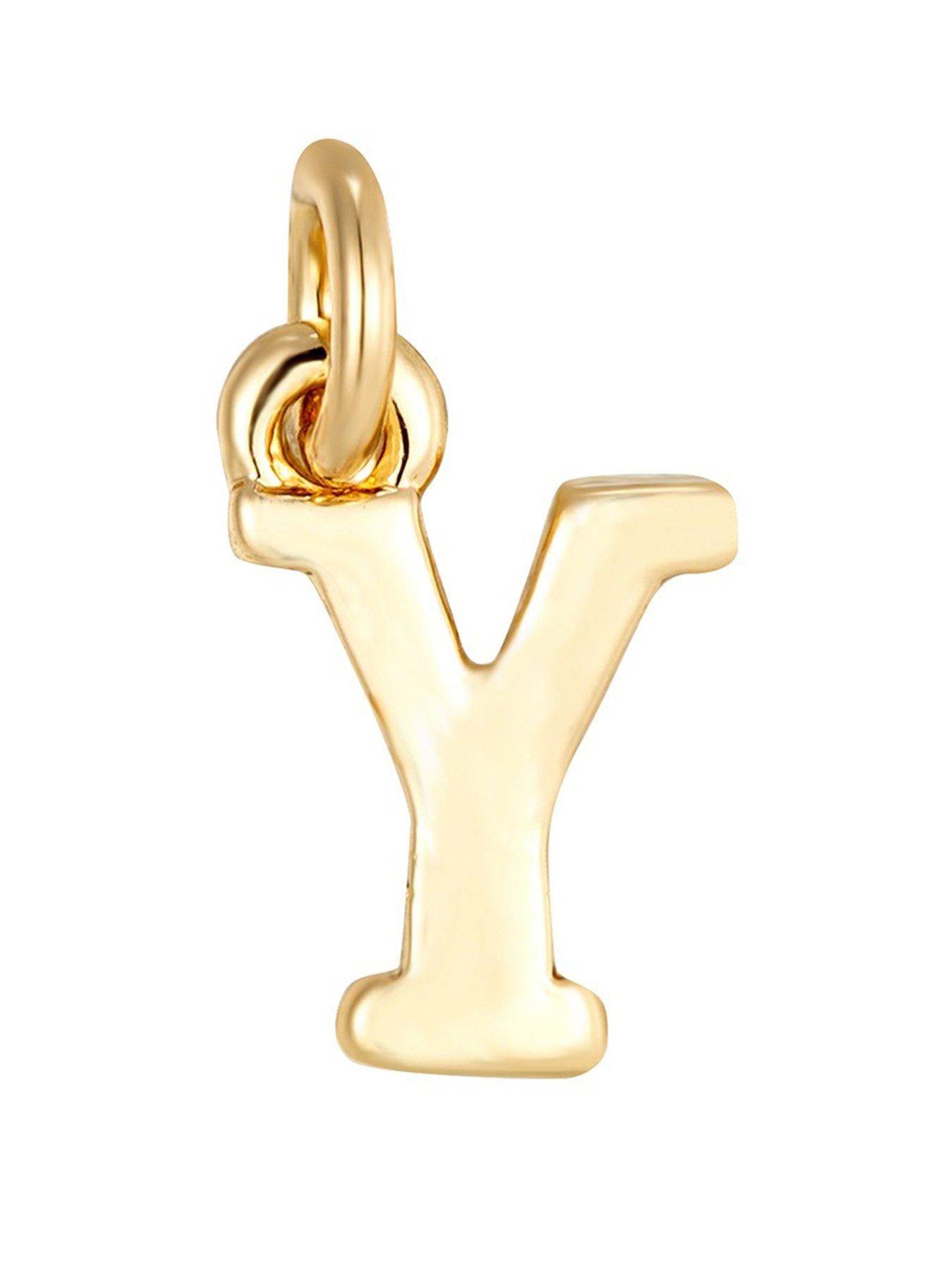 The Love Collection Pearl Necklace with Gold Initial