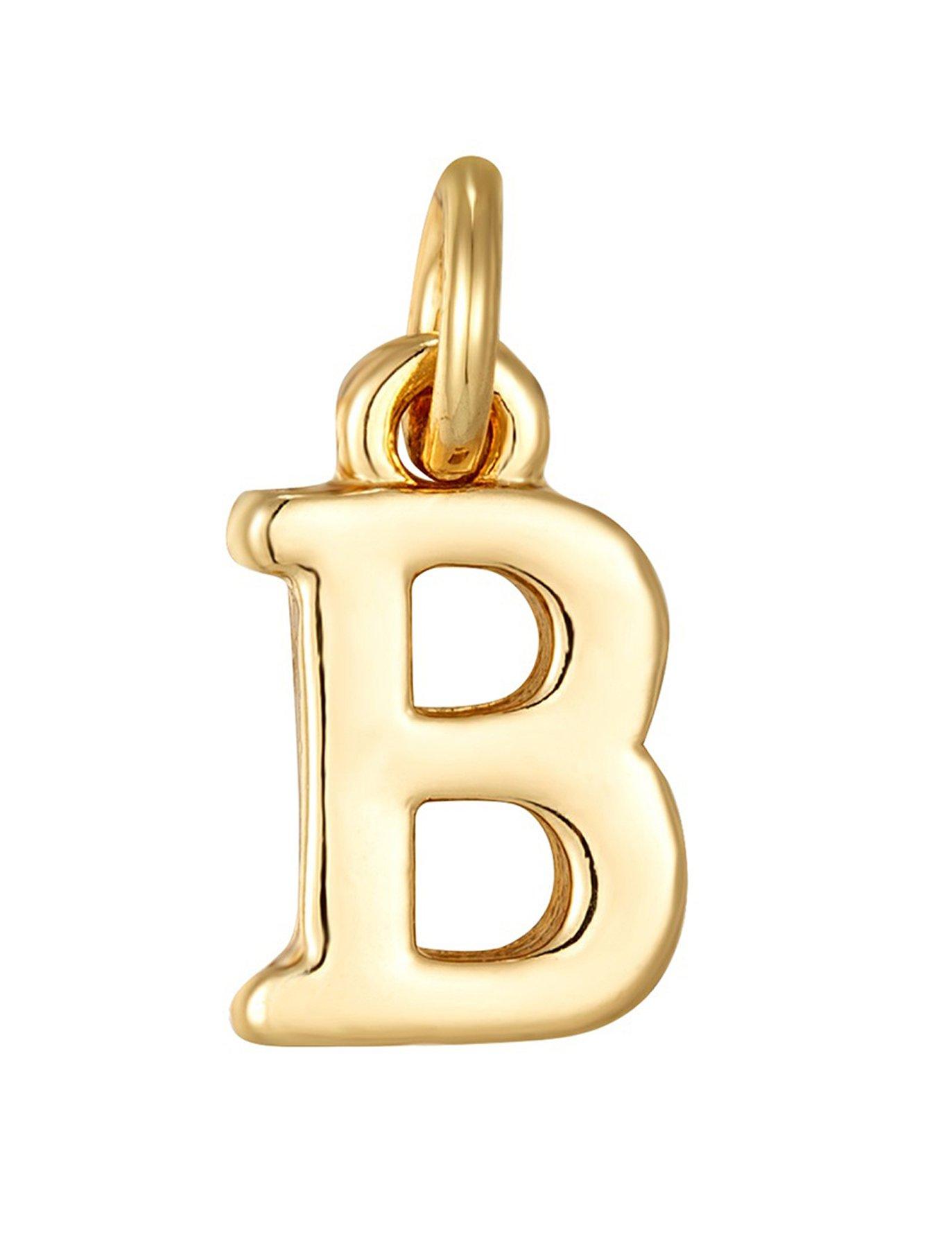 The Love Collection Pearl Necklace with Gold Initial