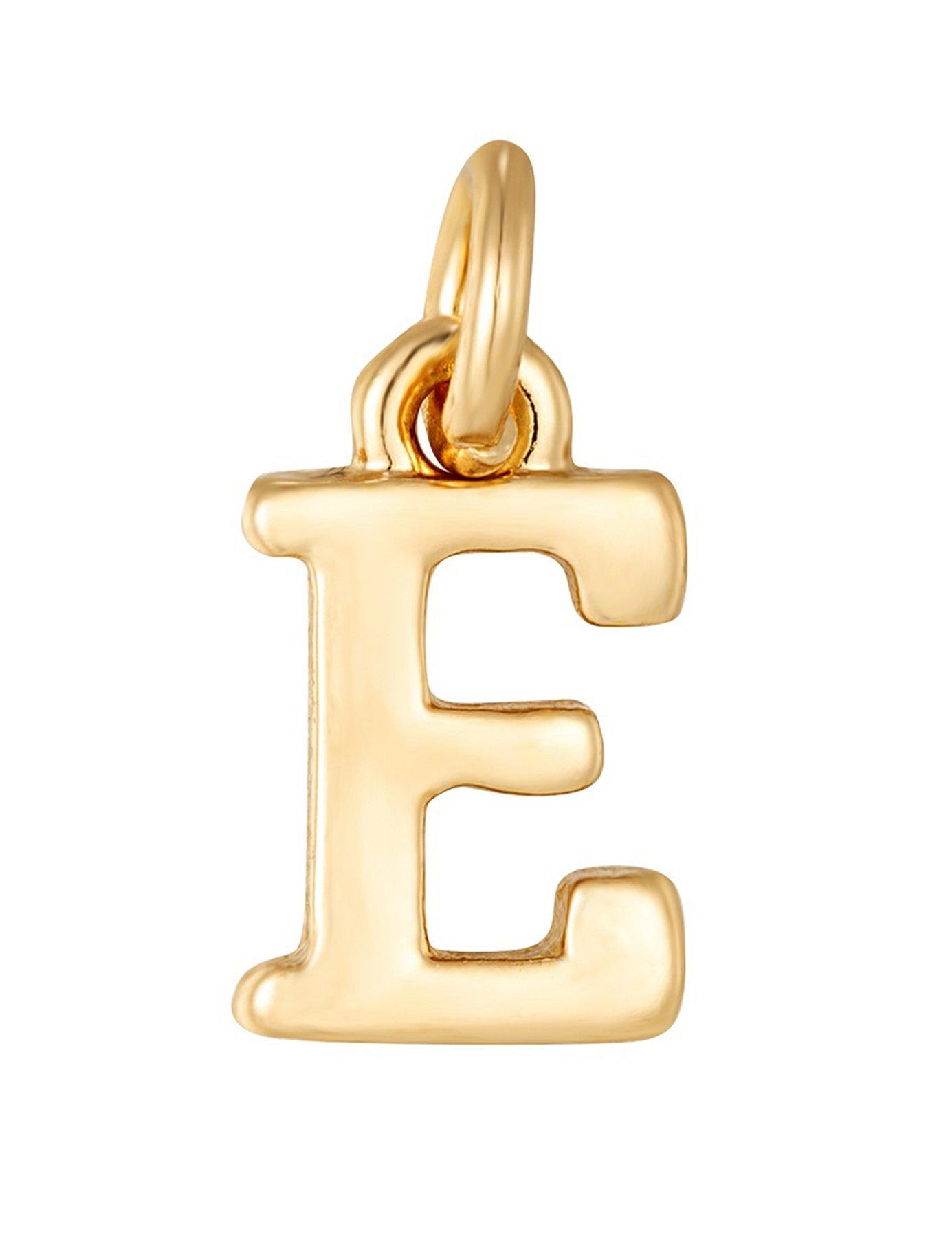 The Love Collection Pearl Stretch Bracelet with Gold Letter Charm
