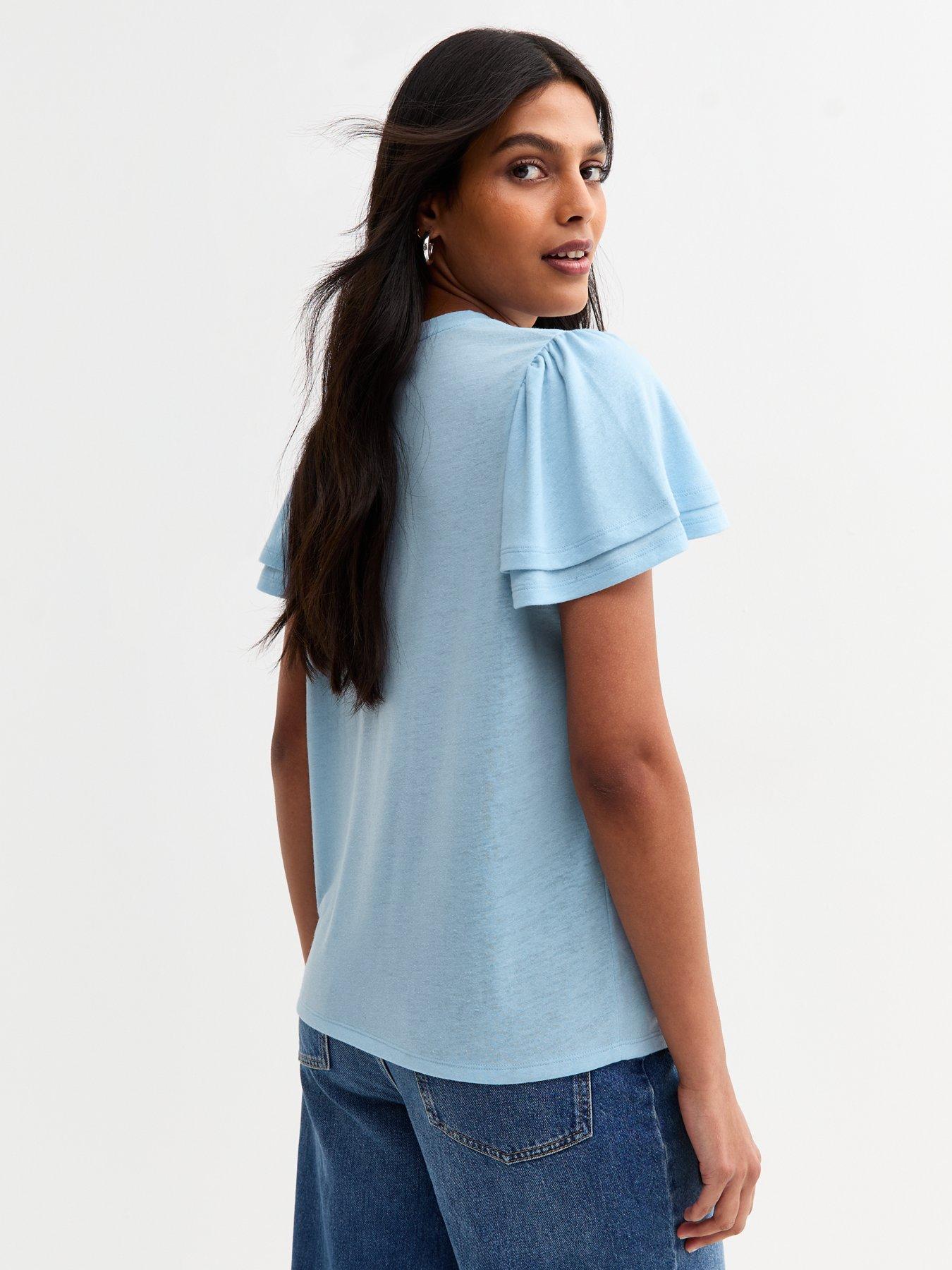 new-look-light-blue-flutter-sleeve-t-shirtstillFront