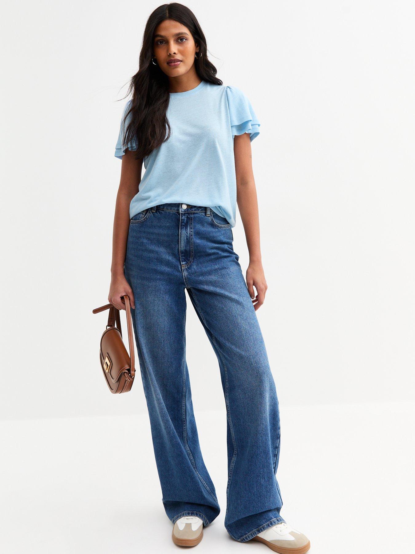 new-look-light-blue-flutter-sleeve-t-shirtback